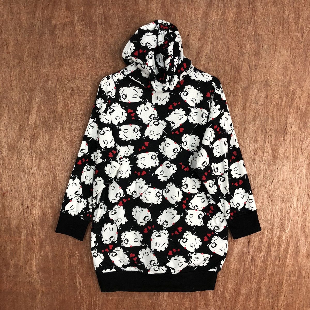 Cartoon Network D Betty Boop X Strange Heaven black Full Print Hoodies #c863 Size US L / EU 52-54 / 3 - 11 Thumbnail