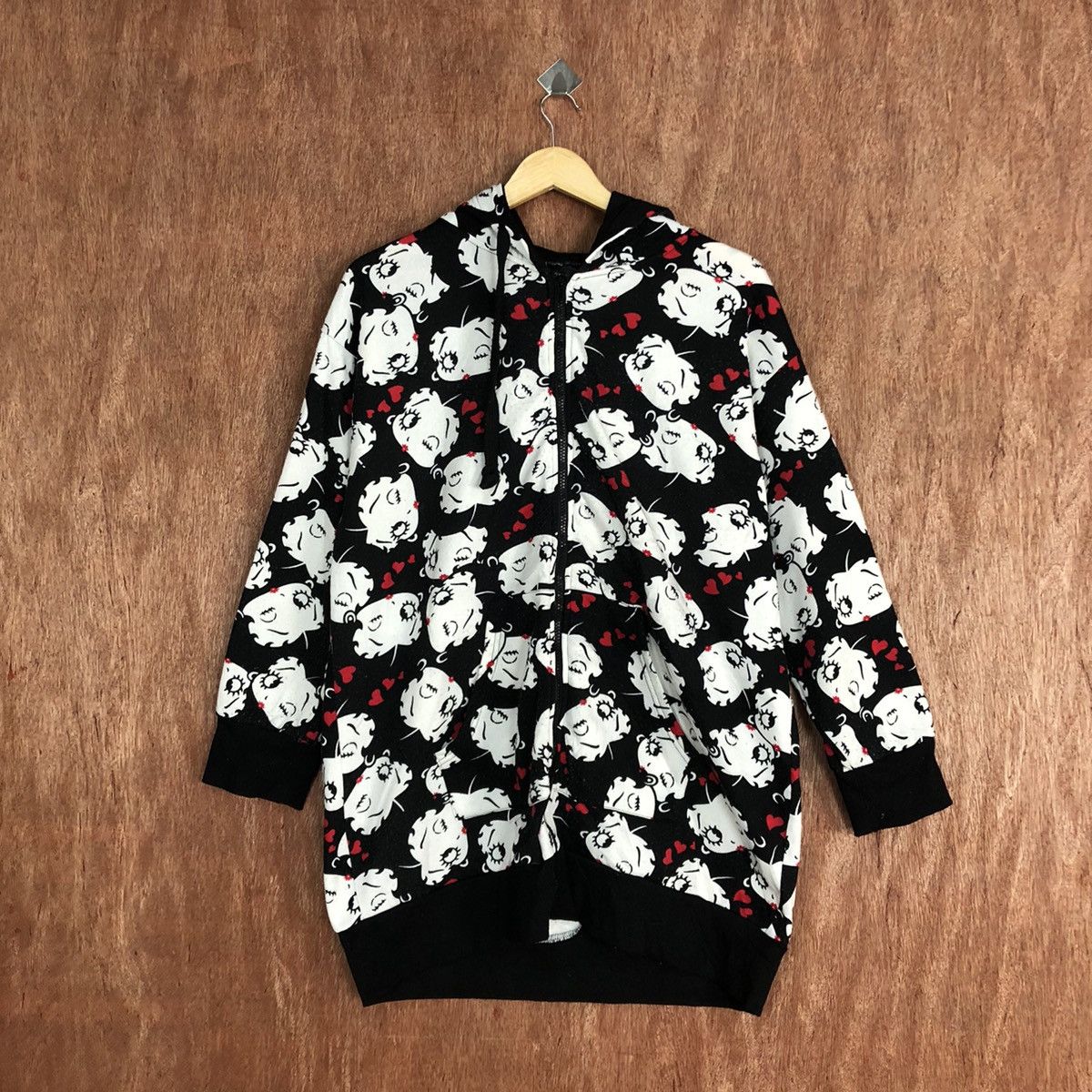 Cartoon Network D Betty Boop X Strange Heaven black Full Print Hoodies #c863 Size US L / EU 52-54 / 3 - 1 Thumbnail