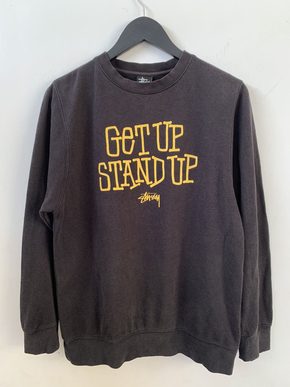 Stussy × Vintage 💸BINDINGOFFER💸STUSSY Get Up Stand Up Sweatshirt Size US S / EU 44-46 / 1 - 1 Thumbnail