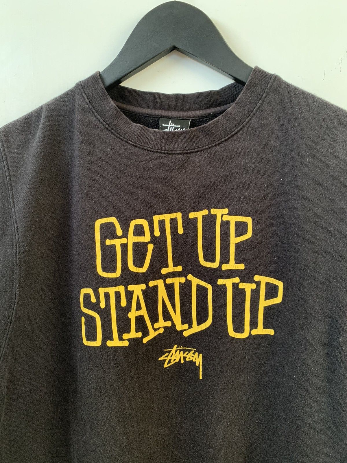 Stussy × Vintage 💸BINDINGOFFER💸STUSSY Get Up Stand Up Sweatshirt Size US S / EU 44-46 / 1 - 3 Thumbnail