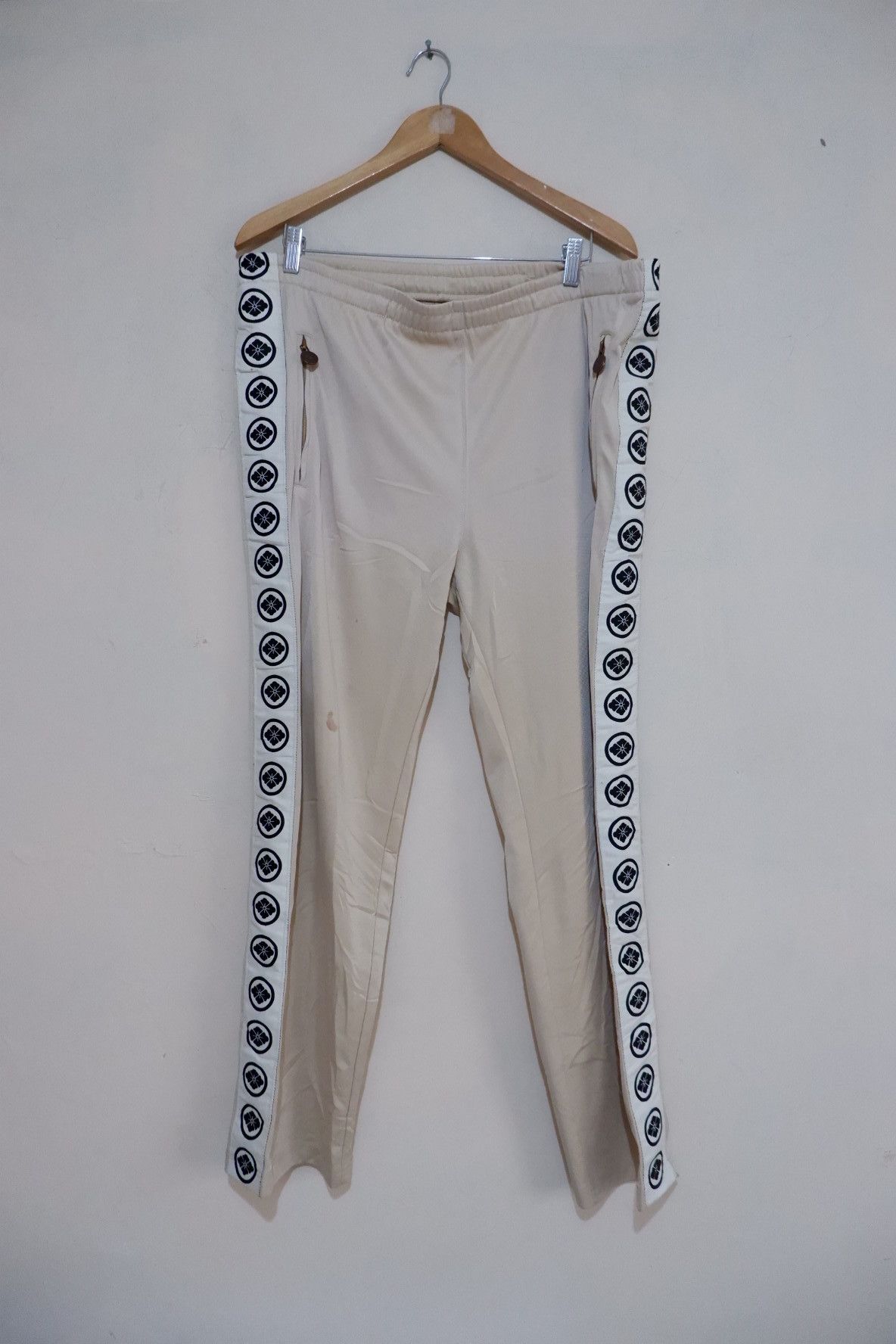 Evisu Yamane Taped Track Pants Embroidered