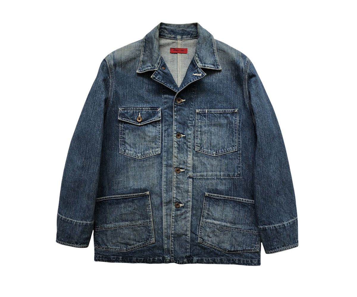 Edwin Vintage Edwin Rebel Denim Chore Jacket Size US L / EU 52-54 / 3 - 1 Thumbnail