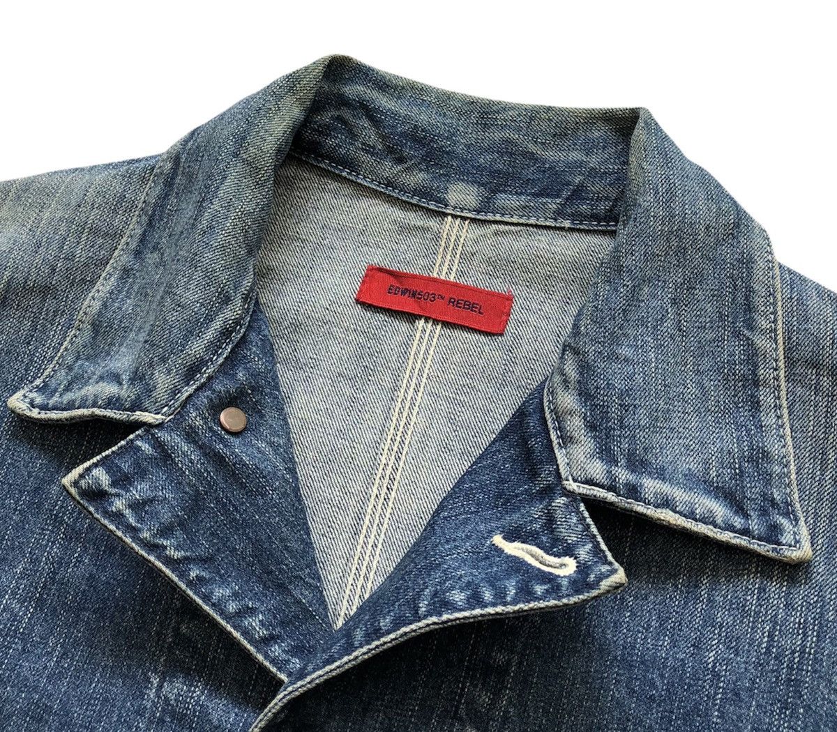 Edwin Vintage Edwin Rebel Denim Chore Jacket Size US L / EU 52-54 / 3 - 12 Thumbnail