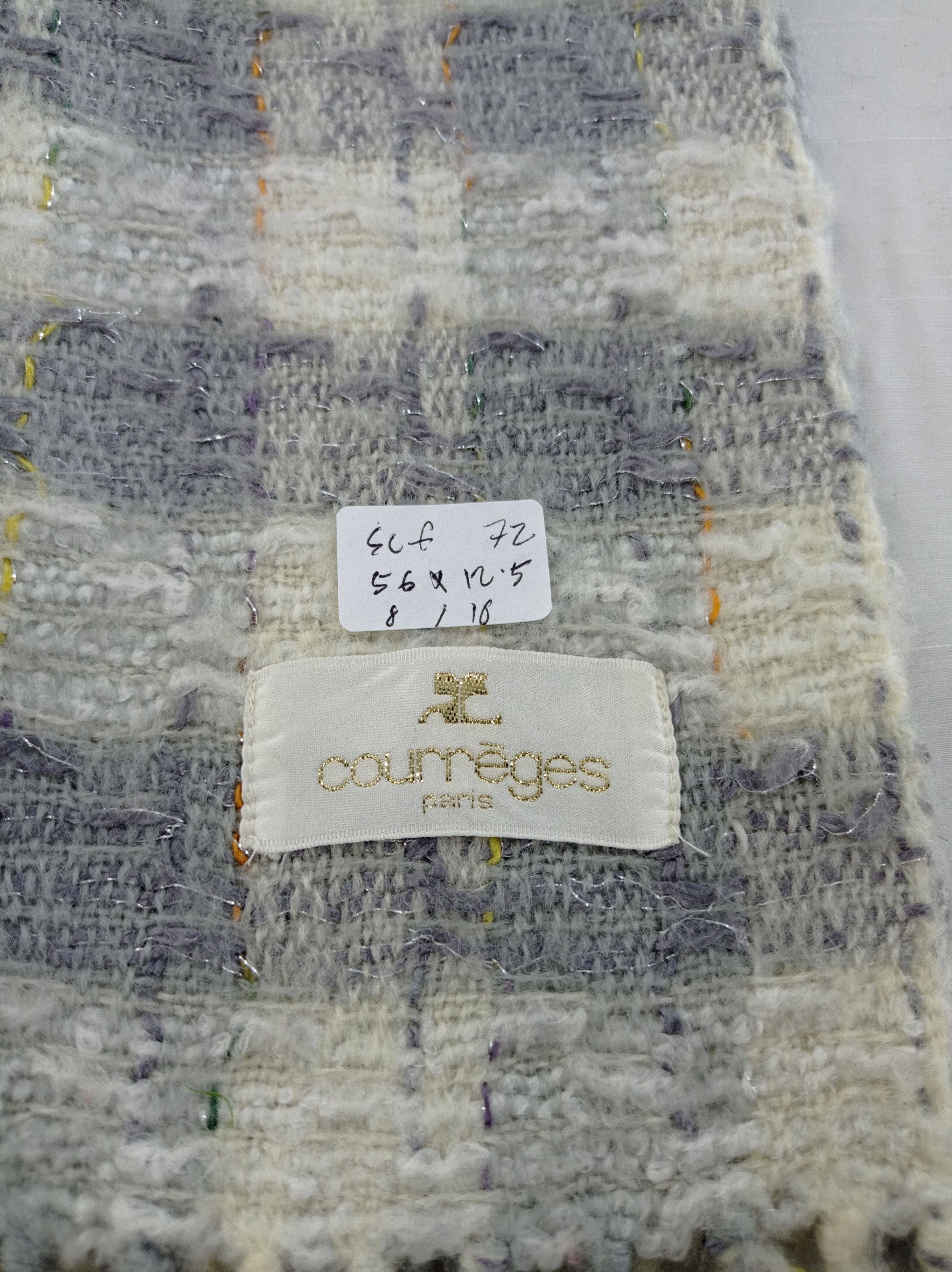 Courreges Vintage Courreges Scarf / Muffler / Neckwear Size ONE SIZE - 3 Thumbnail