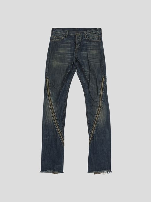 Rick Owens Drkshdw Stone Washed Banana Cut Denim | Grailed