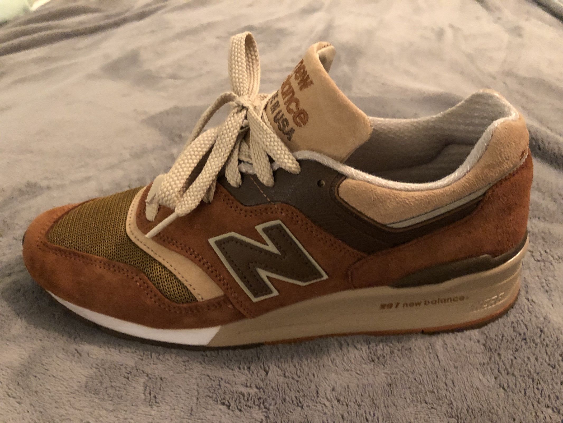 New balance 997 butterscotch hotsell