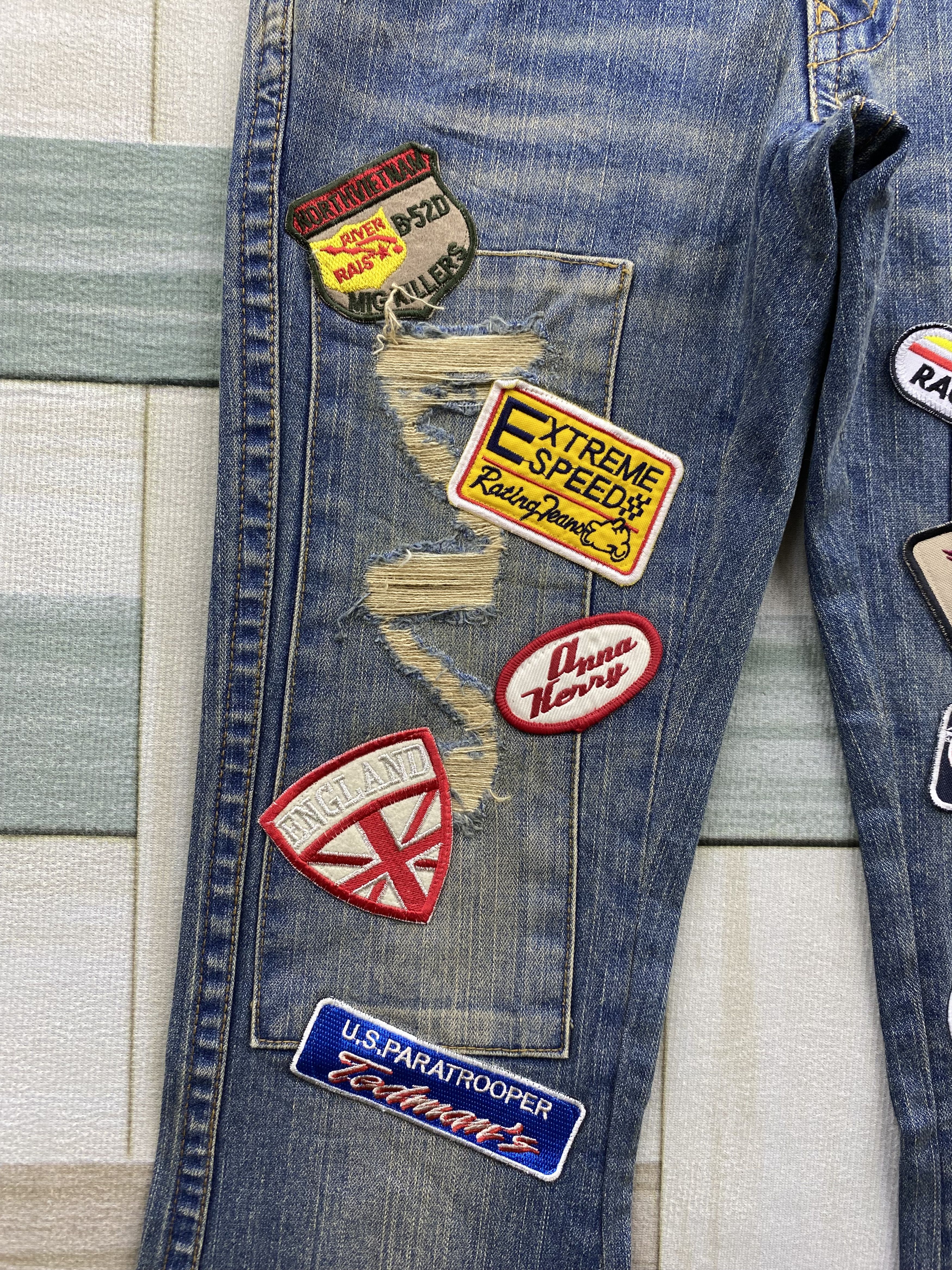 Japanese Brand Vintage Japanese Brand Anna Kerry Patches Flare Denim Jean Size 27" / US 4 / IT 40 - 10 Thumbnail