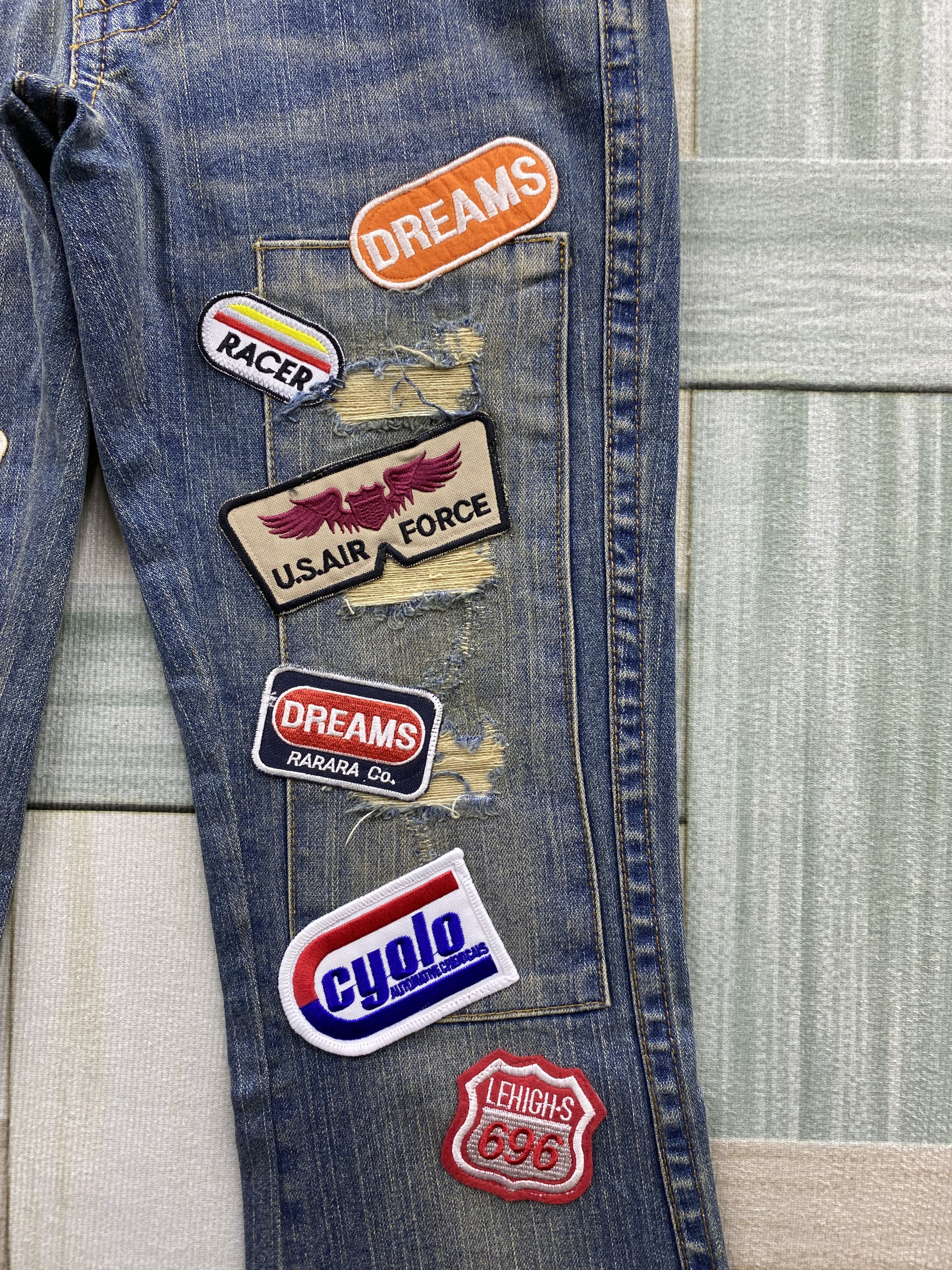 Japanese Brand Vintage Japanese Brand Anna Kerry Patches Flare Denim Jean Size 27" / US 4 / IT 40 - 11 Thumbnail