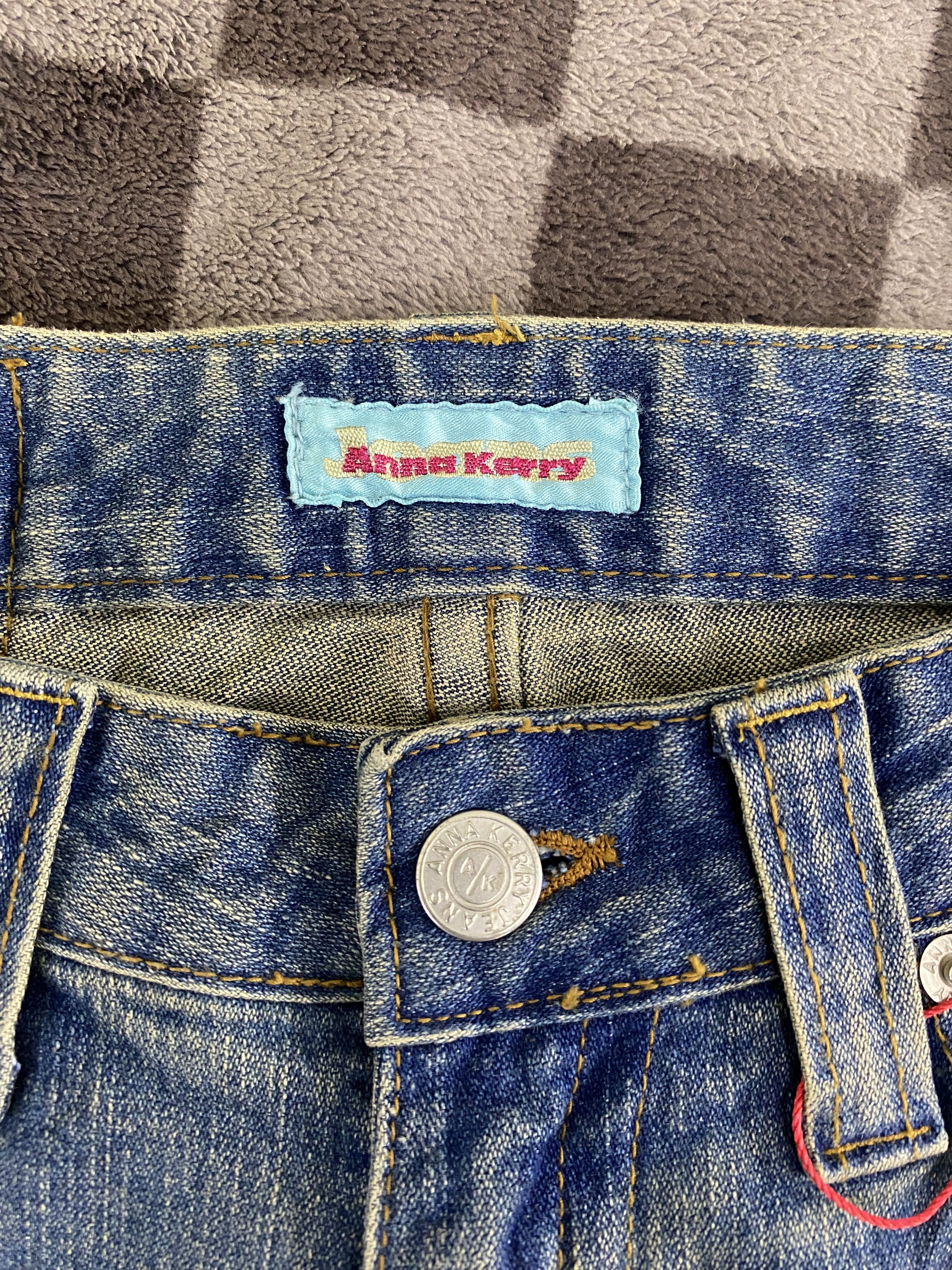 Japanese Brand Vintage Japanese Brand Anna Kerry Patches Flare Denim Jean Size 27" / US 4 / IT 40 - 16 Thumbnail