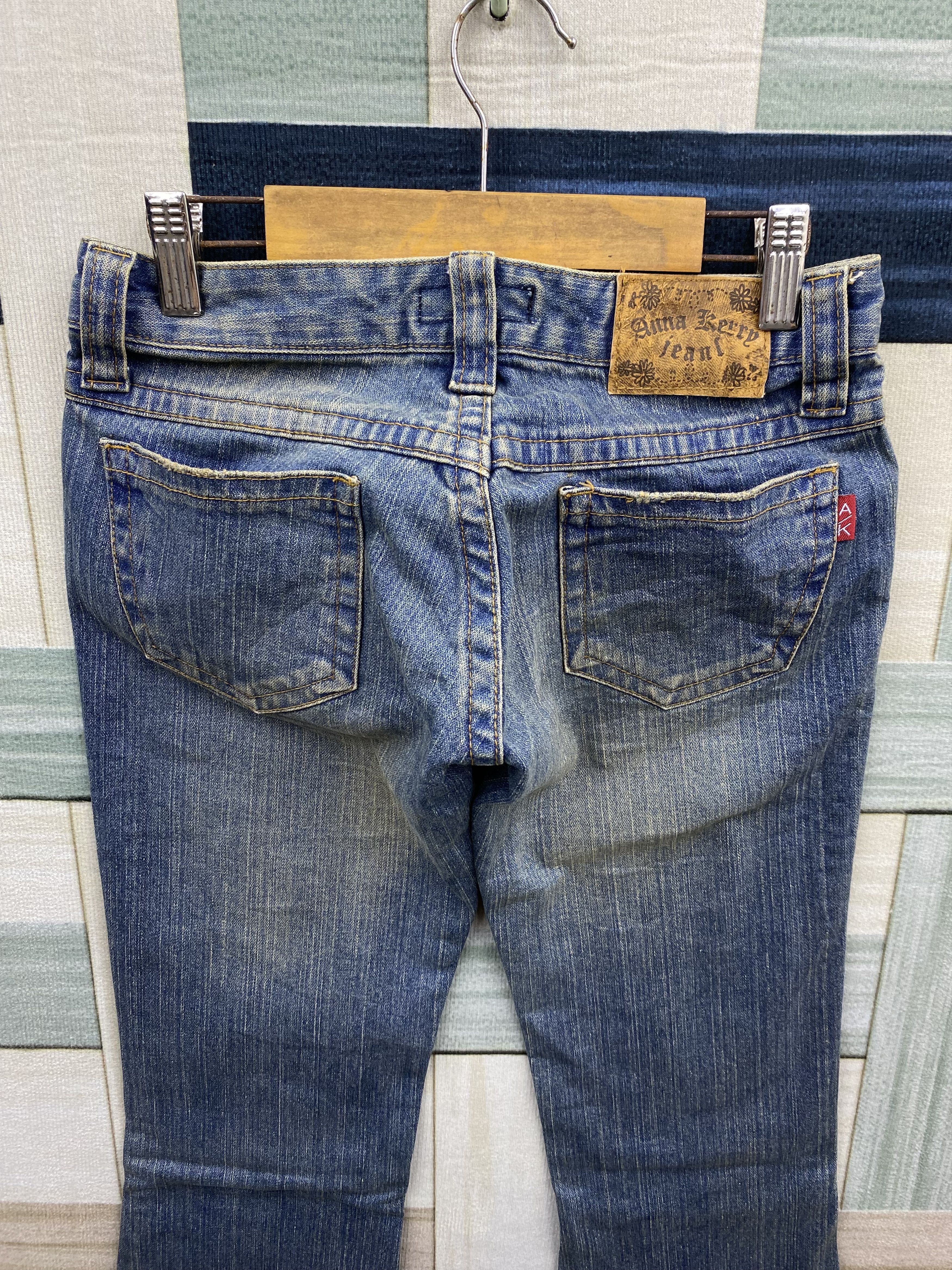 Japanese Brand Vintage Japanese Brand Anna Kerry Patches Flare Denim Jean Size 27" / US 4 / IT 40 - 4 Thumbnail