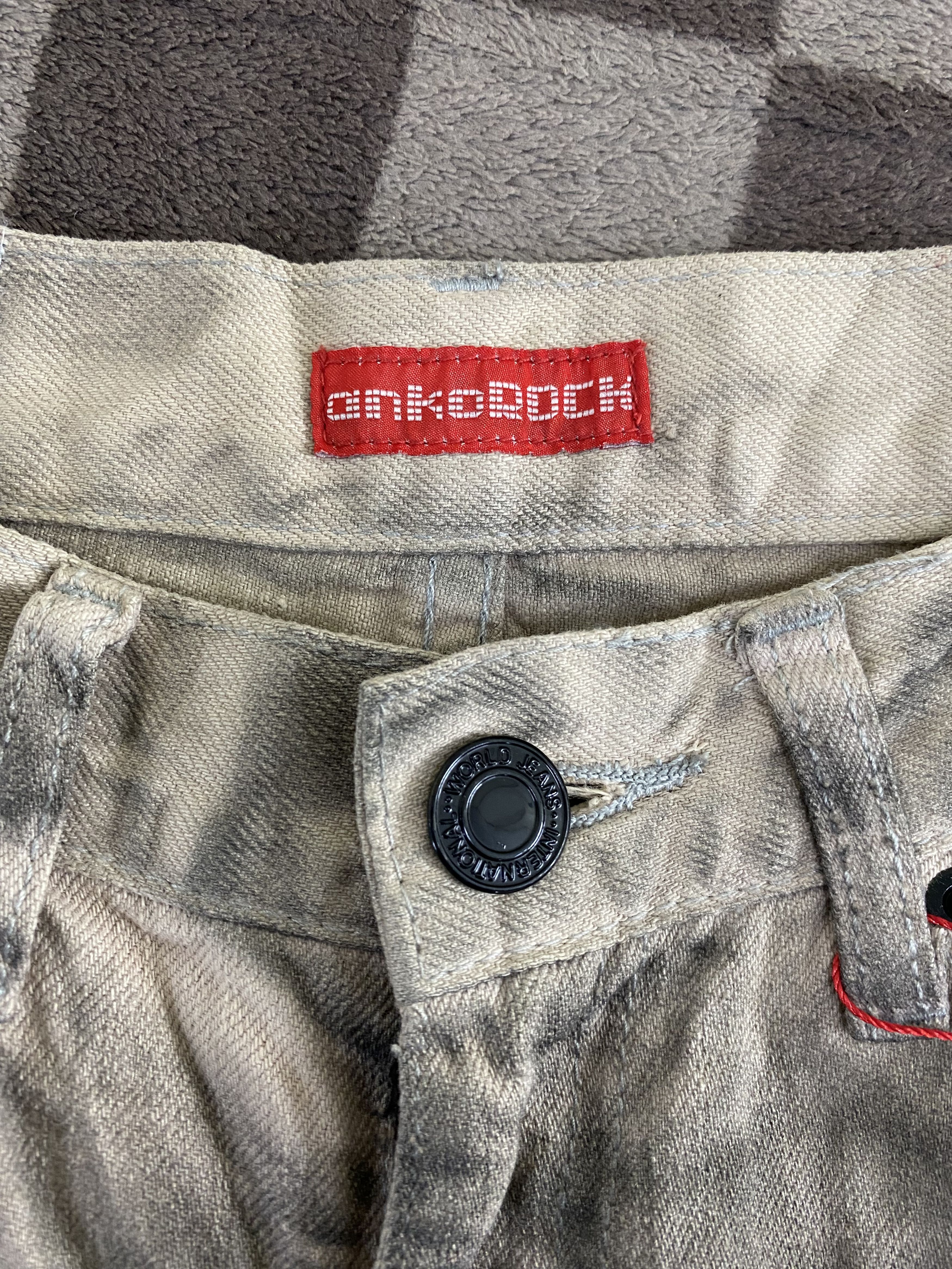 Japanese Brand Japanese Brand anko Rock Dirty Design Denim Jeans Size US 30 / EU 46 - 18 Thumbnail