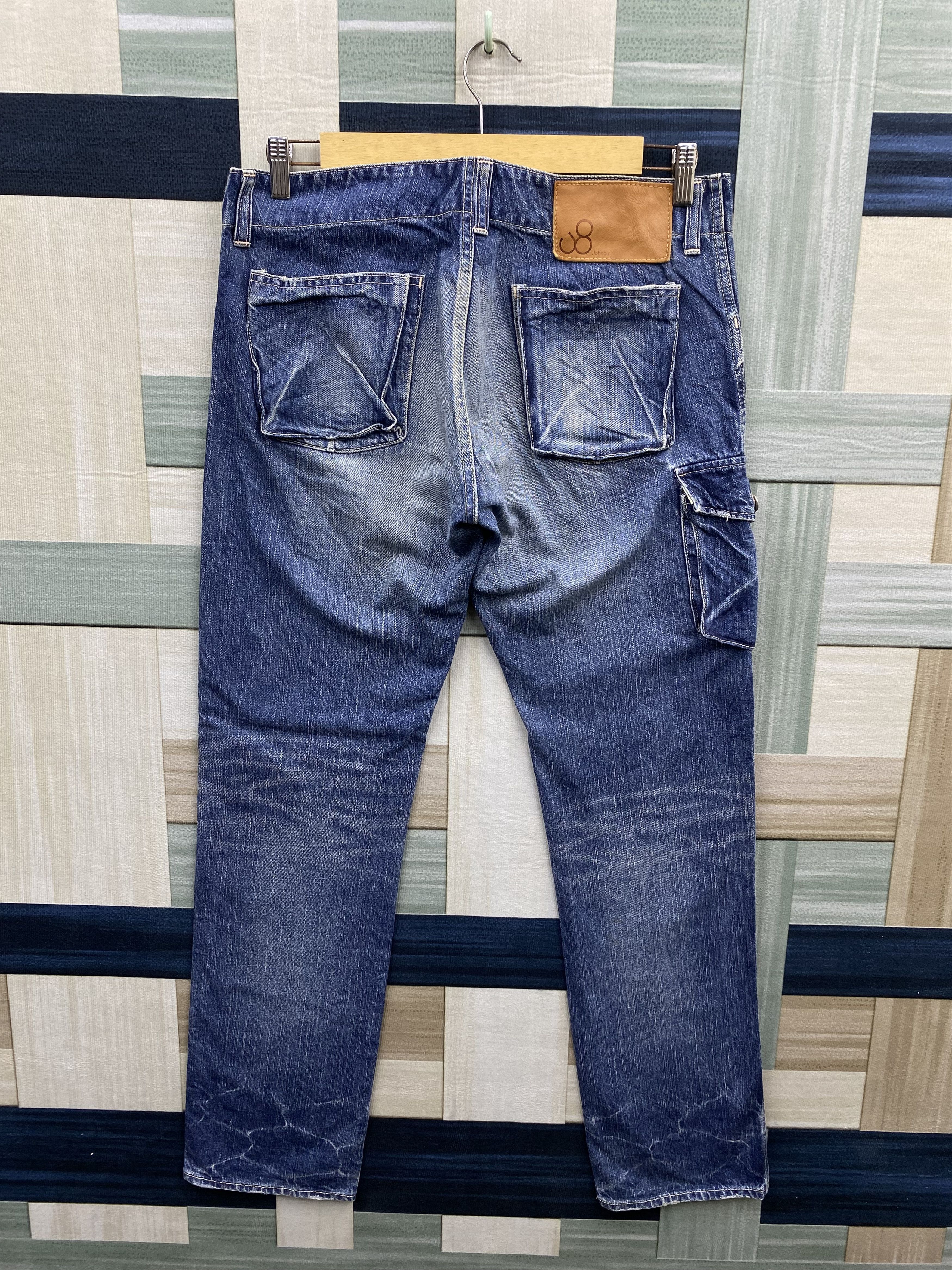 Johnbull Vintage John Bull Distress Faded Denim Jean Size US 34 / EU 50 - 2 Thumbnail
