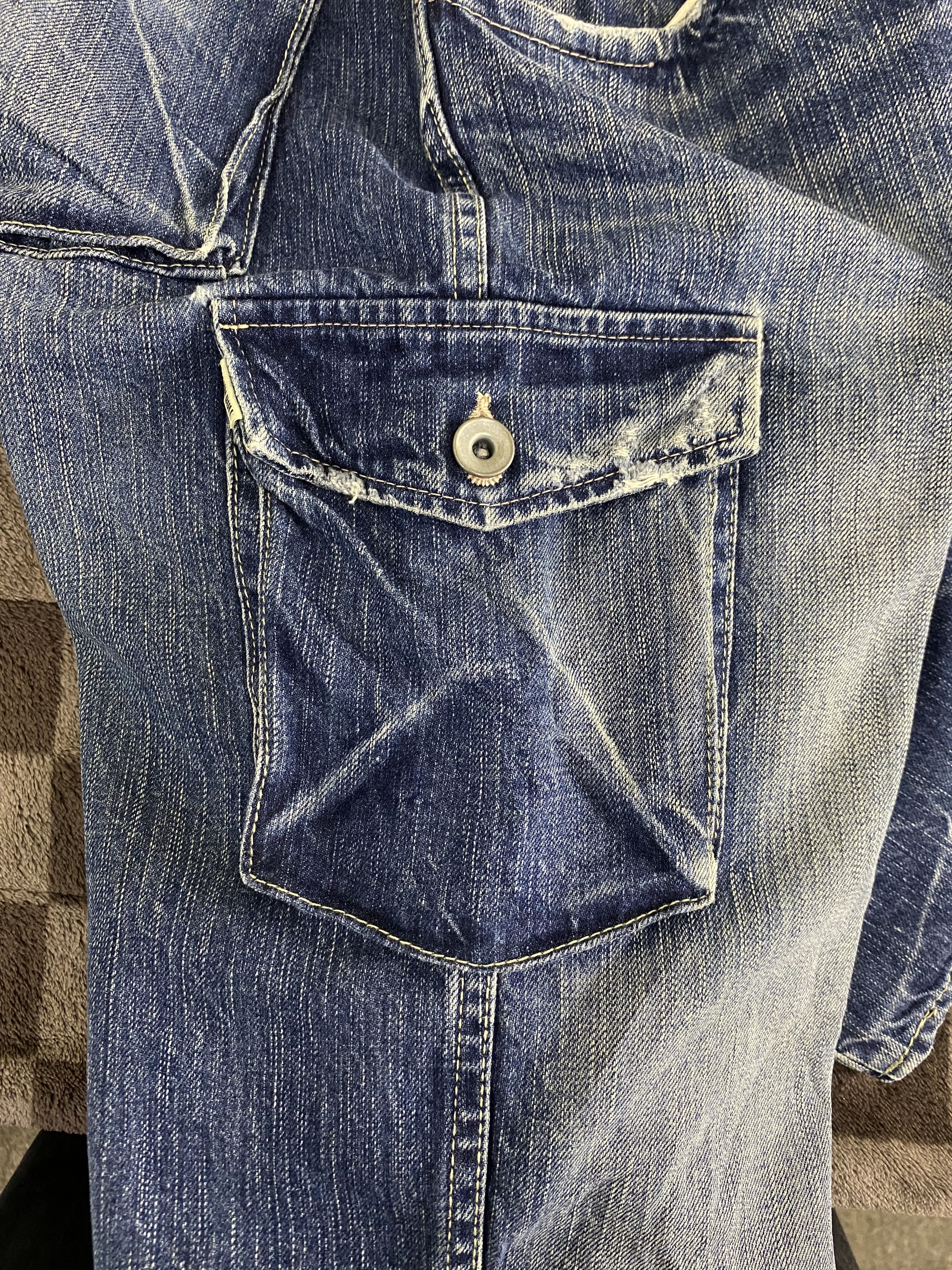 Johnbull Vintage John Bull Distress Faded Denim Jean Size US 34 / EU 50 - 14 Thumbnail