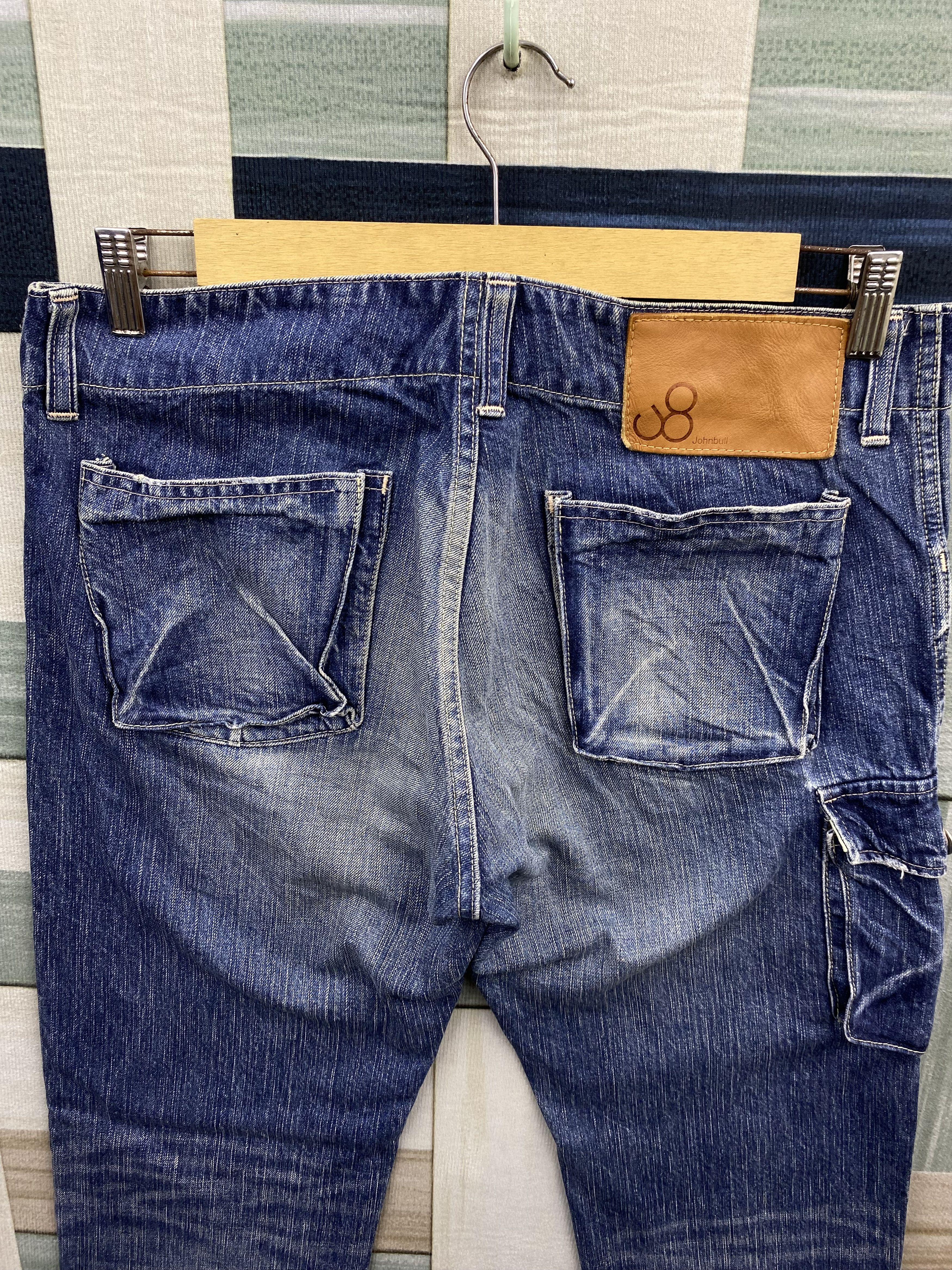 Johnbull Vintage John Bull Distress Faded Denim Jean Size US 34 / EU 50 - 4 Thumbnail