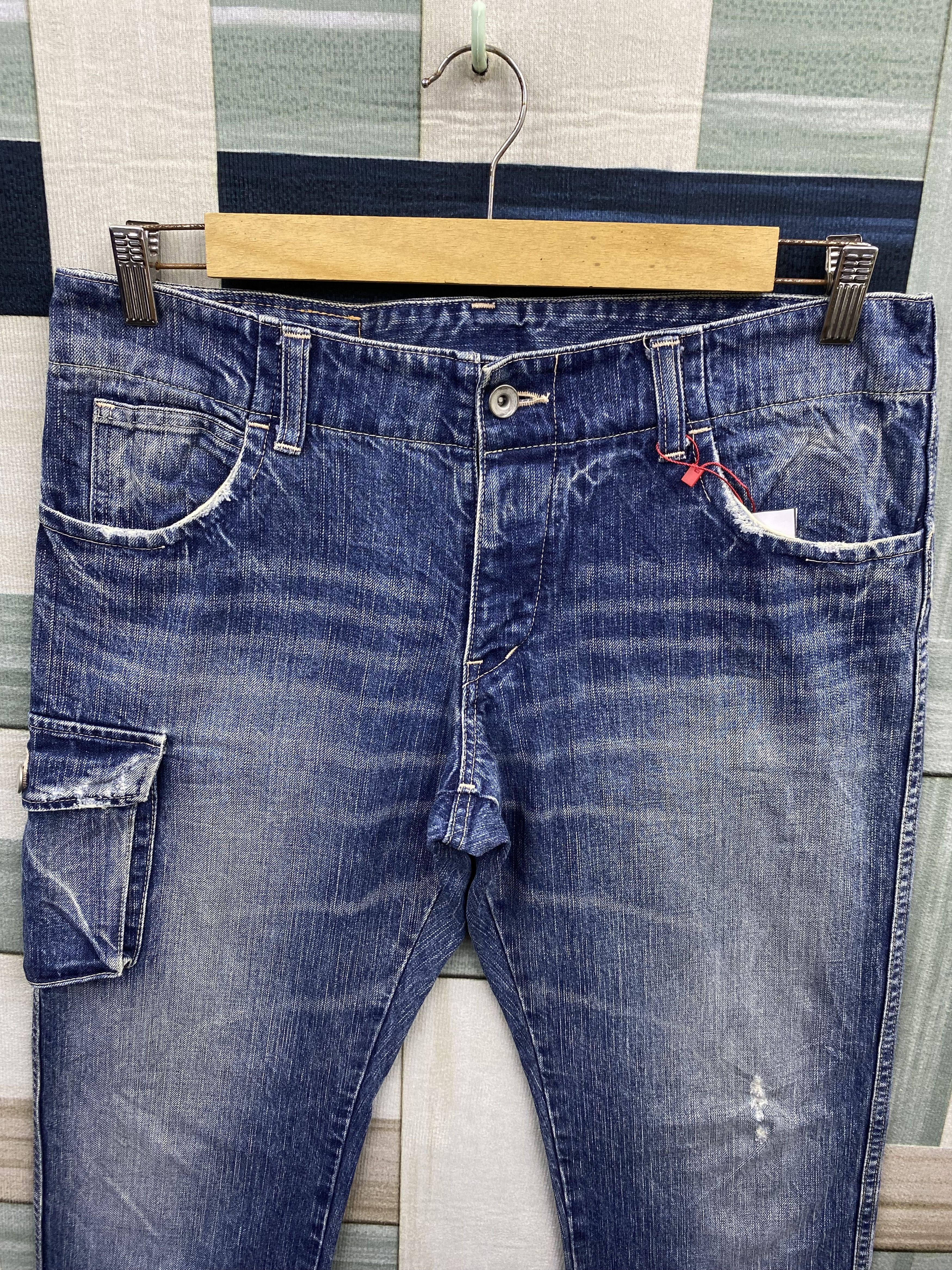 Johnbull Vintage John Bull Distress Faded Denim Jean Size US 34 / EU 50 - 3 Thumbnail