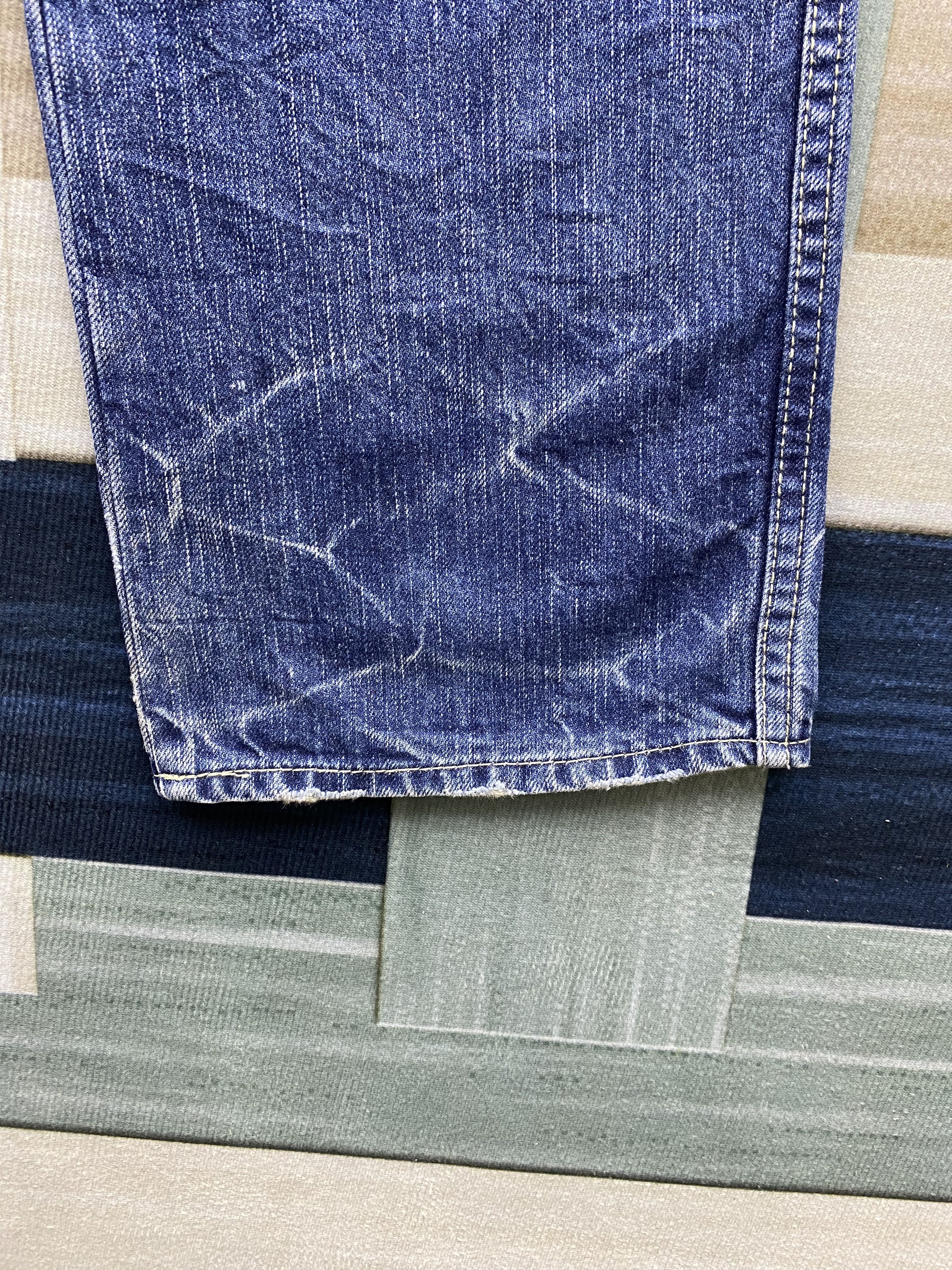 Johnbull Vintage John Bull Distress Faded Denim Jean Size US 34 / EU 50 - 8 Thumbnail