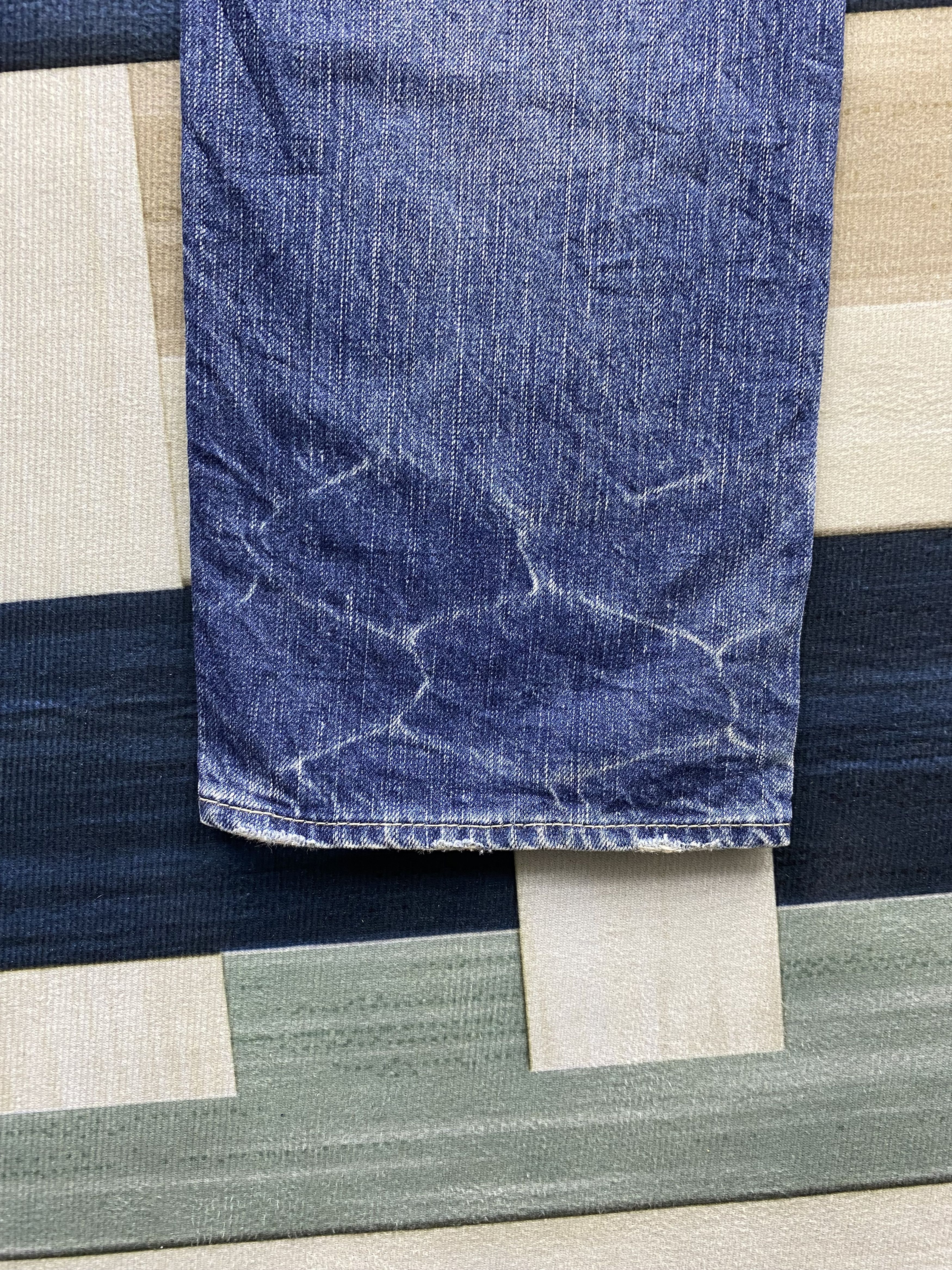 Johnbull Vintage John Bull Distress Faded Denim Jean Size US 34 / EU 50 - 13 Thumbnail