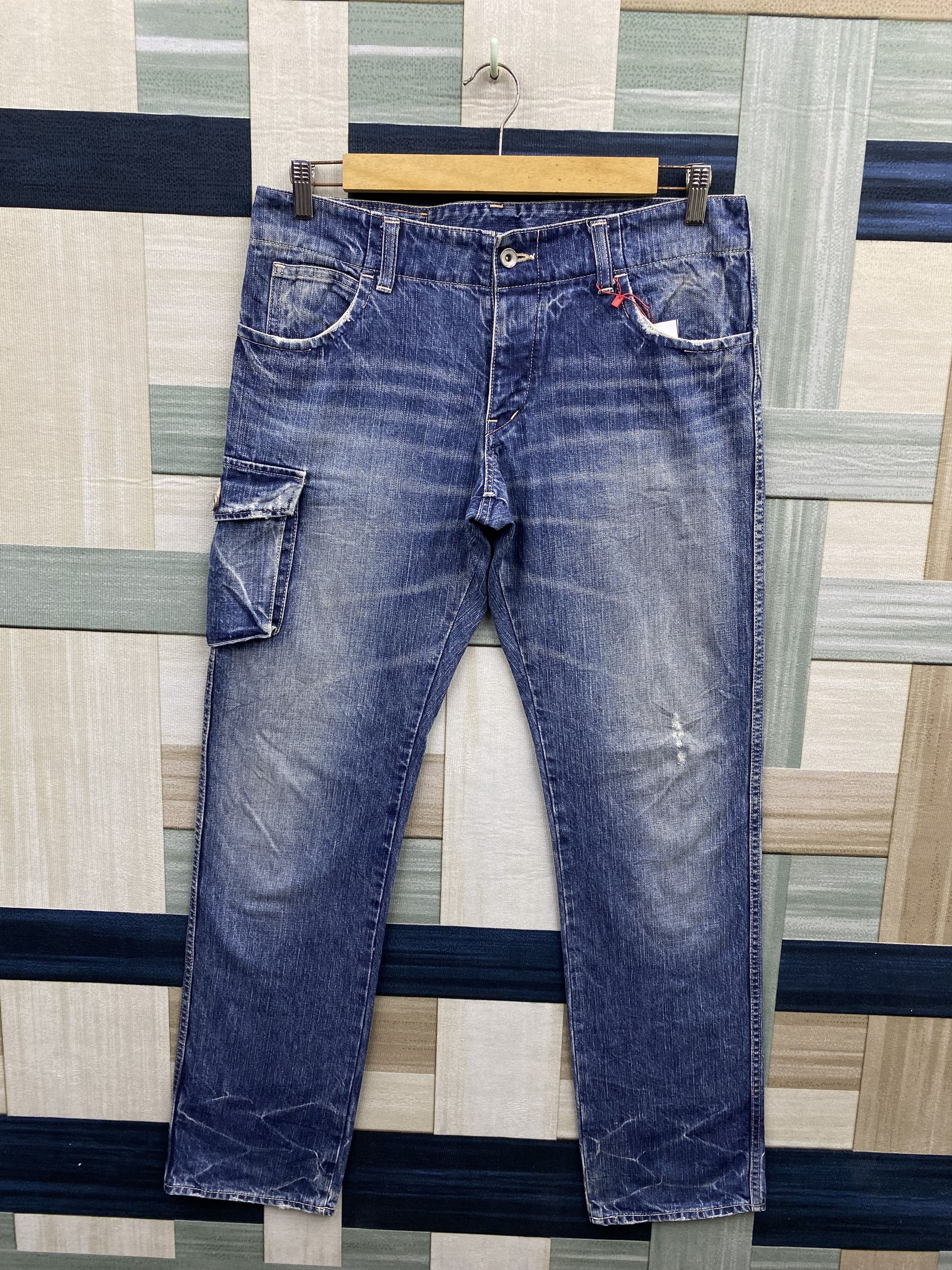Johnbull Vintage John Bull Distress Faded Denim Jean Size US 34 / EU 50 - 1 Thumbnail