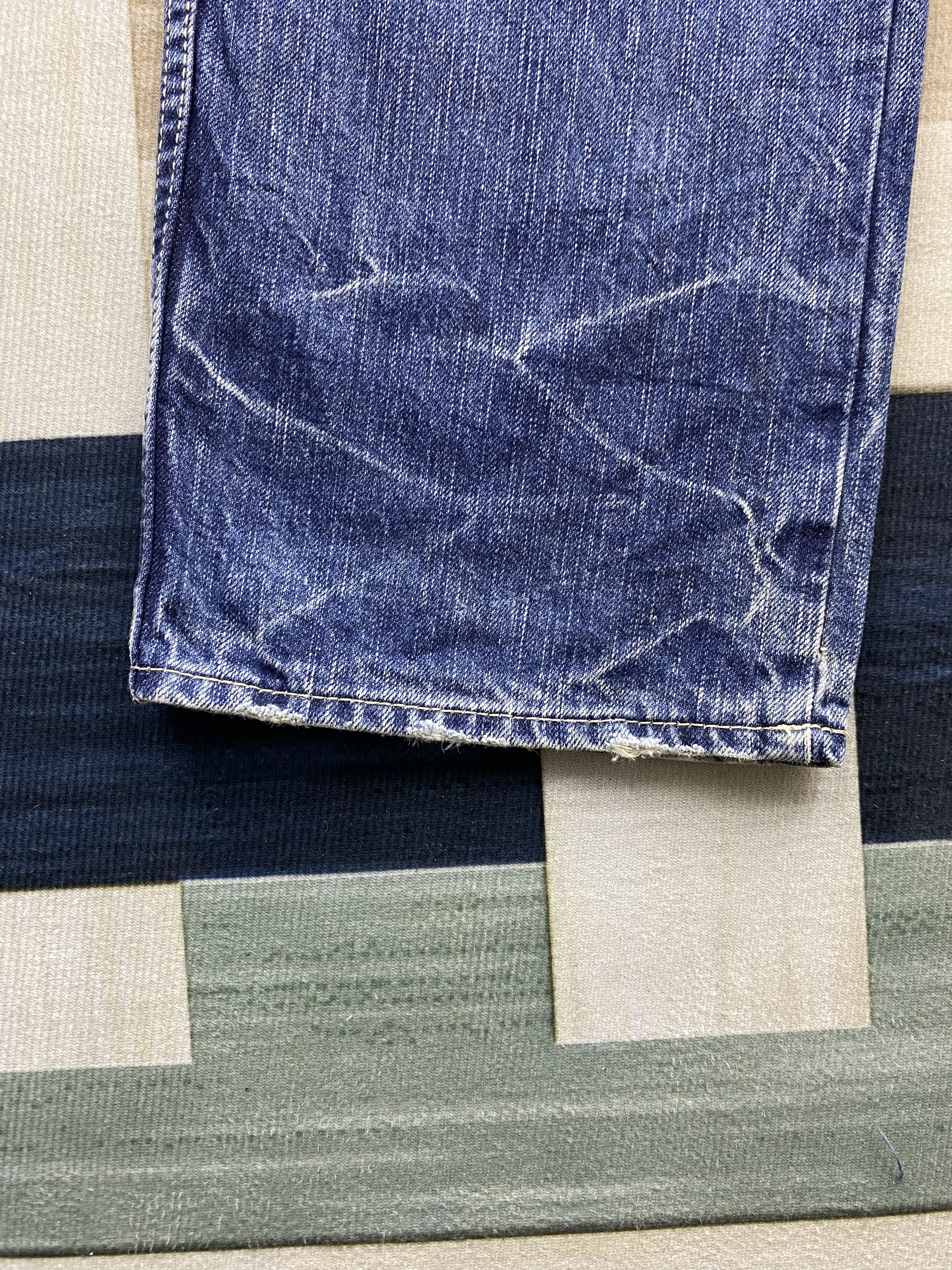 Johnbull Vintage John Bull Distress Faded Denim Jean Size US 34 / EU 50 - 9 Thumbnail