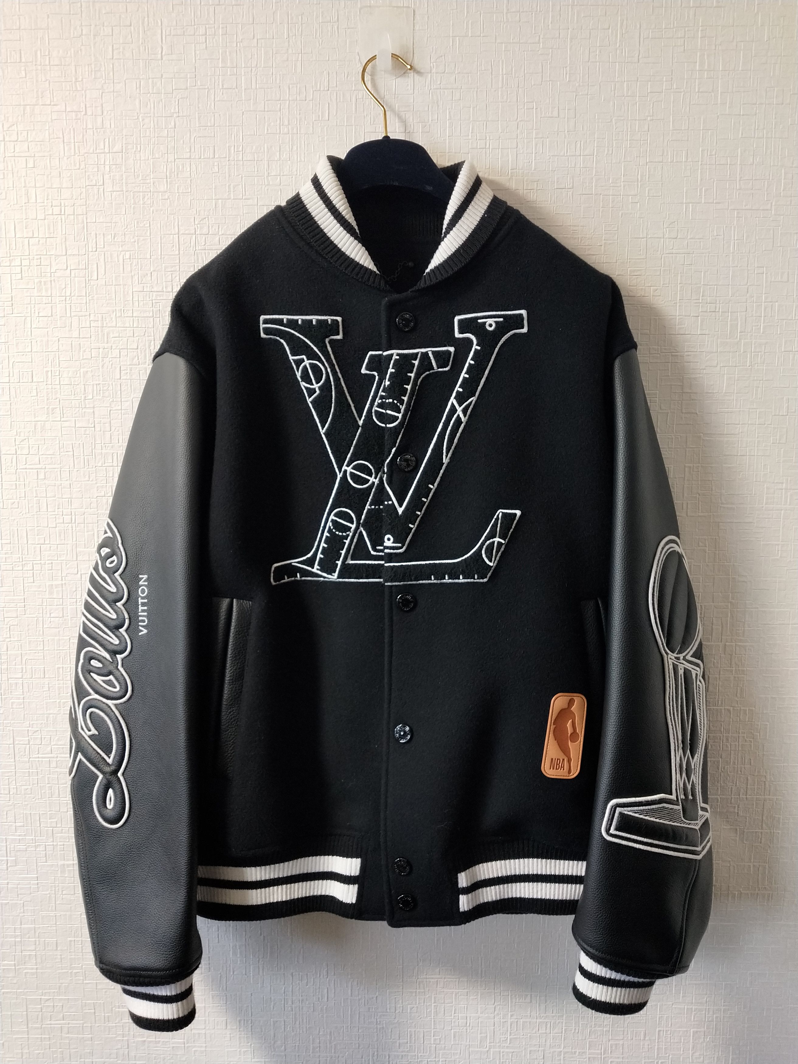 Louis Vuitton LOUIS VUITTON X NBA LOGOS LEATHER HERO JACKET