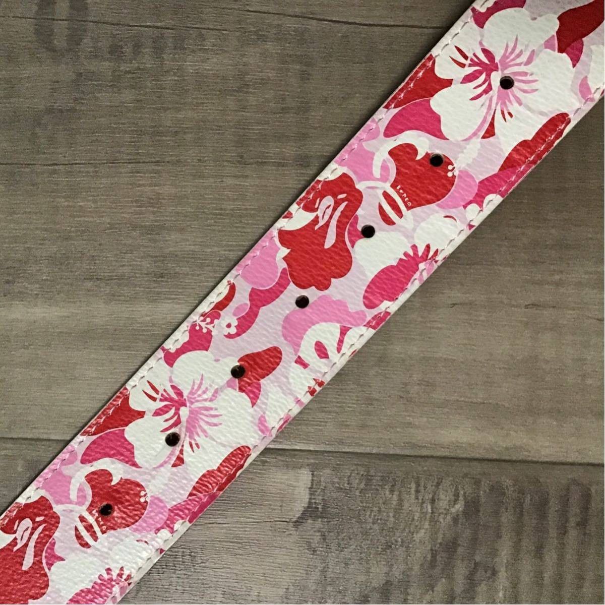 Bape BAPE Aloha camo leather belt pink camo a bathing age Size ONE SIZE - 5 Thumbnail