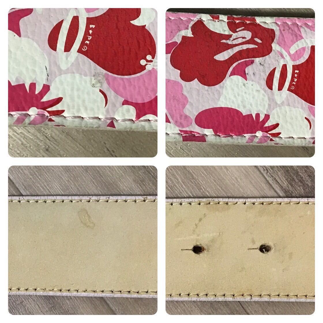 Bape BAPE Aloha camo leather belt pink camo a bathing age Size ONE SIZE - 6 Thumbnail