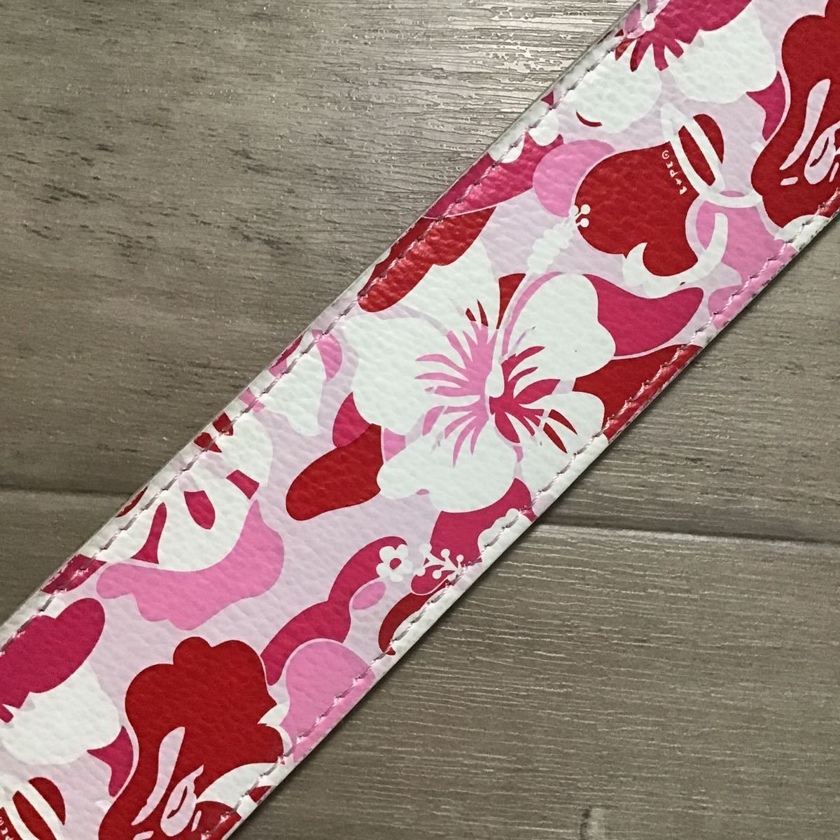 Bape BAPE Aloha camo leather belt pink camo a bathing age Size ONE SIZE - 4 Thumbnail