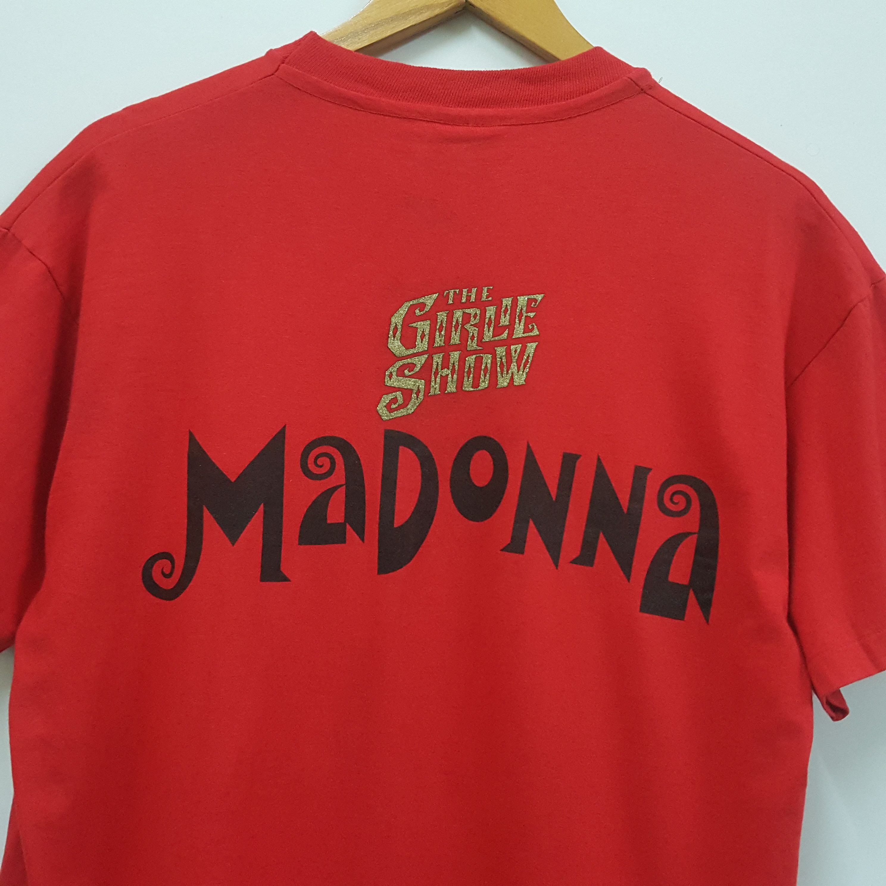 Band Tees × Vintage Vintage 90's MADONNA the Girlie Show Queen of Pop tees USA Size US L / EU 52-54 / 3 - 5 Thumbnail