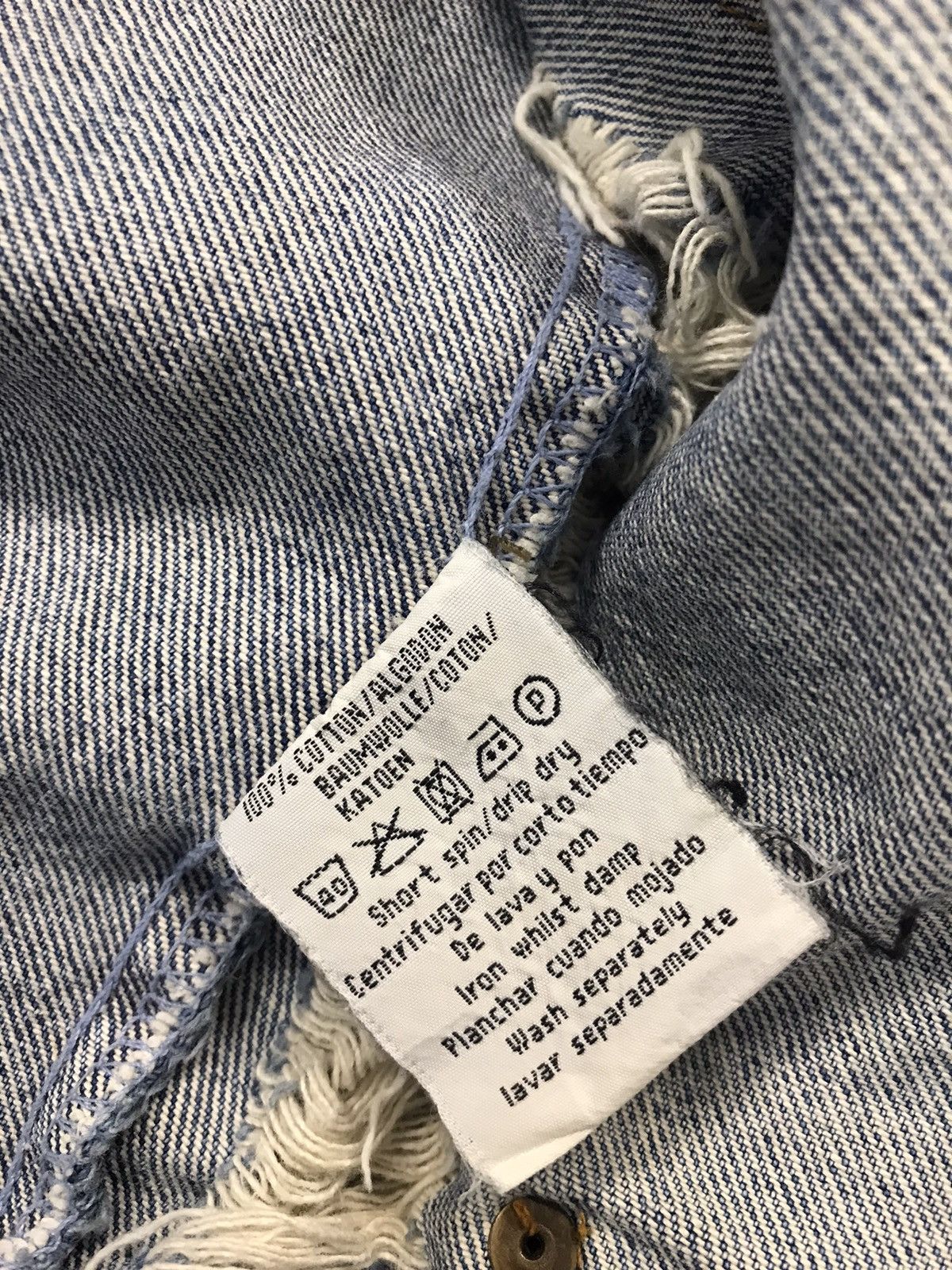 Japanese Brand Vintage Nico Distressed Denim Button Up Design Size US XXL / EU 58 / 5 - 18 Thumbnail