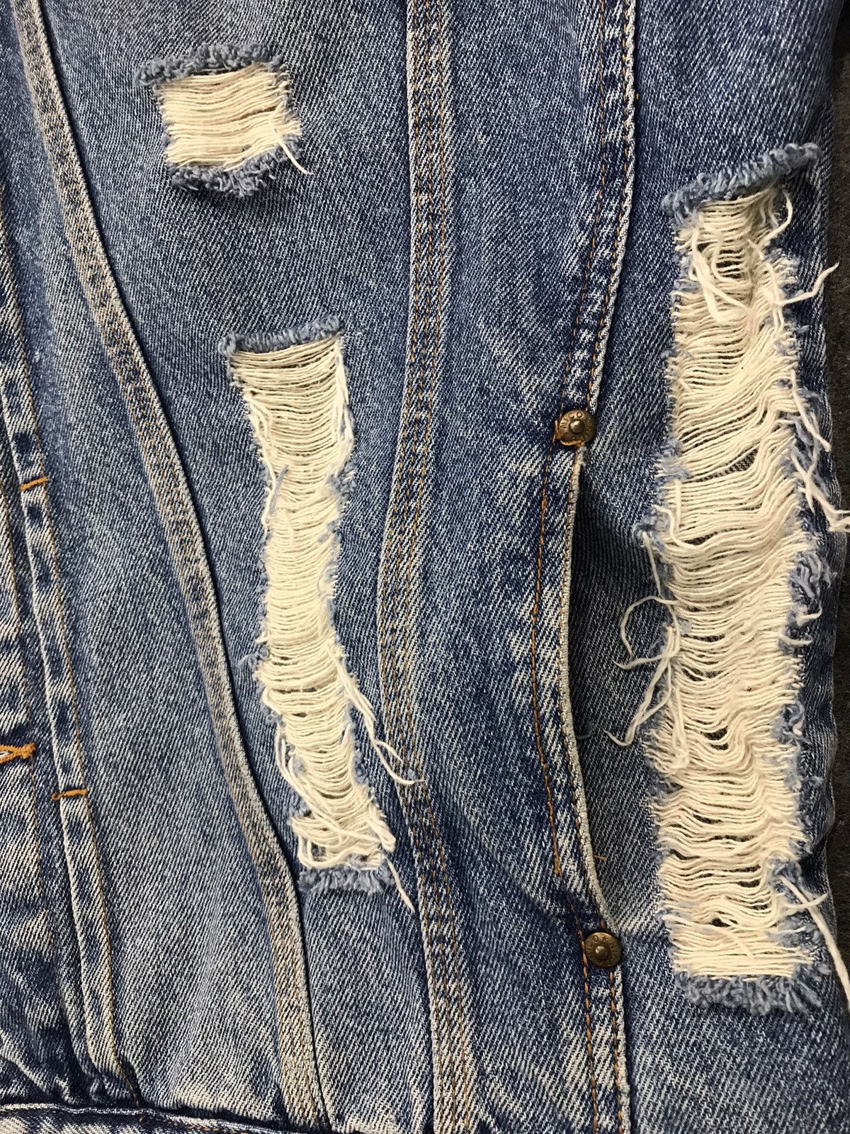 Japanese Brand Vintage Nico Distressed Denim Button Up Design Size US XXL / EU 58 / 5 - 12 Thumbnail