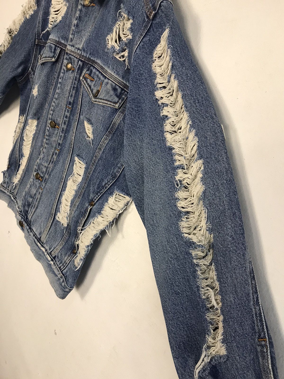 Japanese Brand Vintage Nico Distressed Denim Button Up Design Size US XXL / EU 58 / 5 - 8 Thumbnail