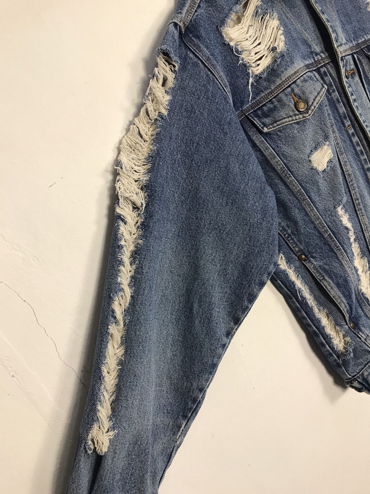 Japanese Brand Vintage Nico Distressed Denim Button Up Design Size US XXL / EU 58 / 5 - 9 Thumbnail