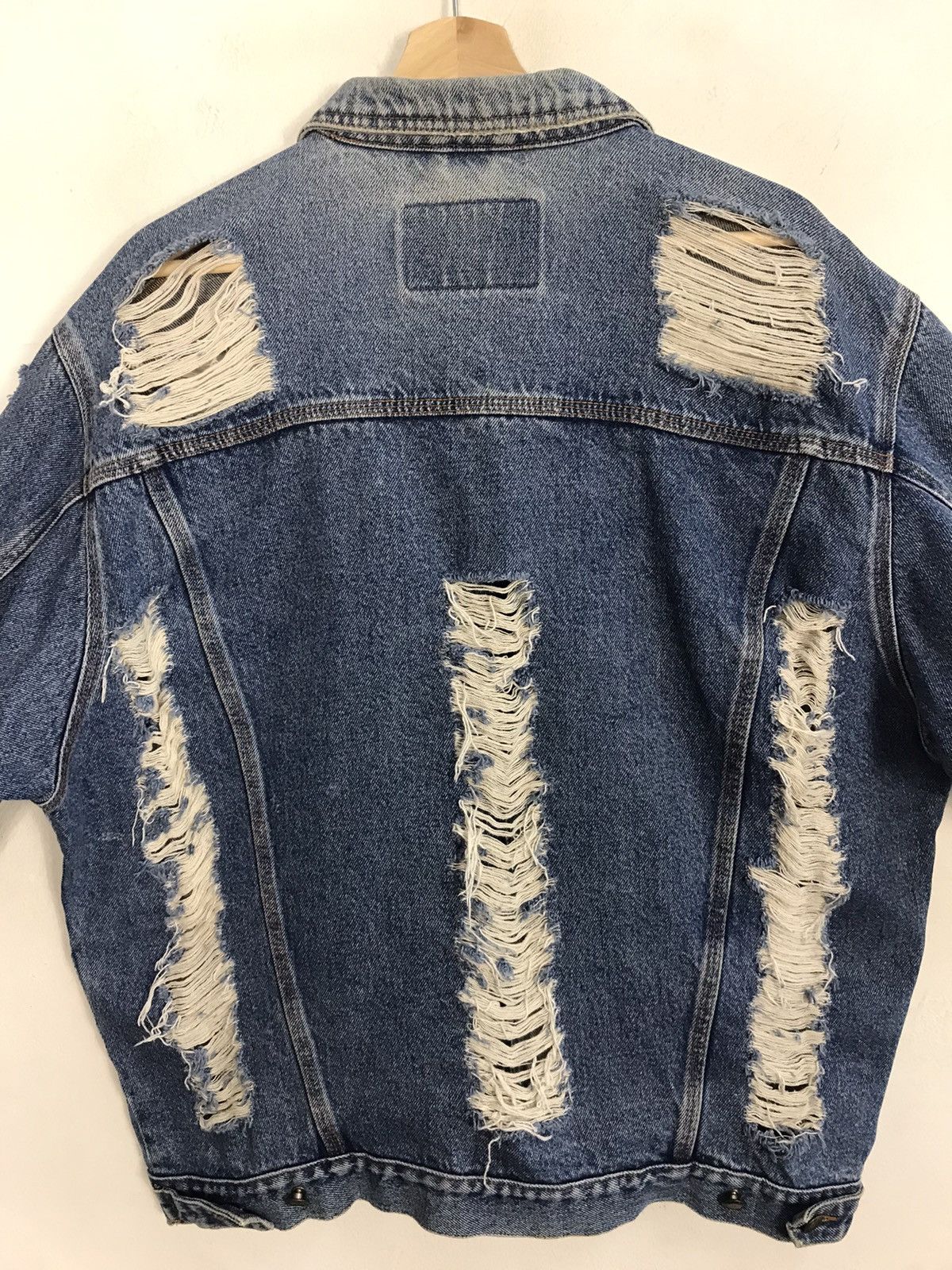 Japanese Brand Vintage Nico Distressed Denim Button Up Design Size US XXL / EU 58 / 5 - 10 Thumbnail