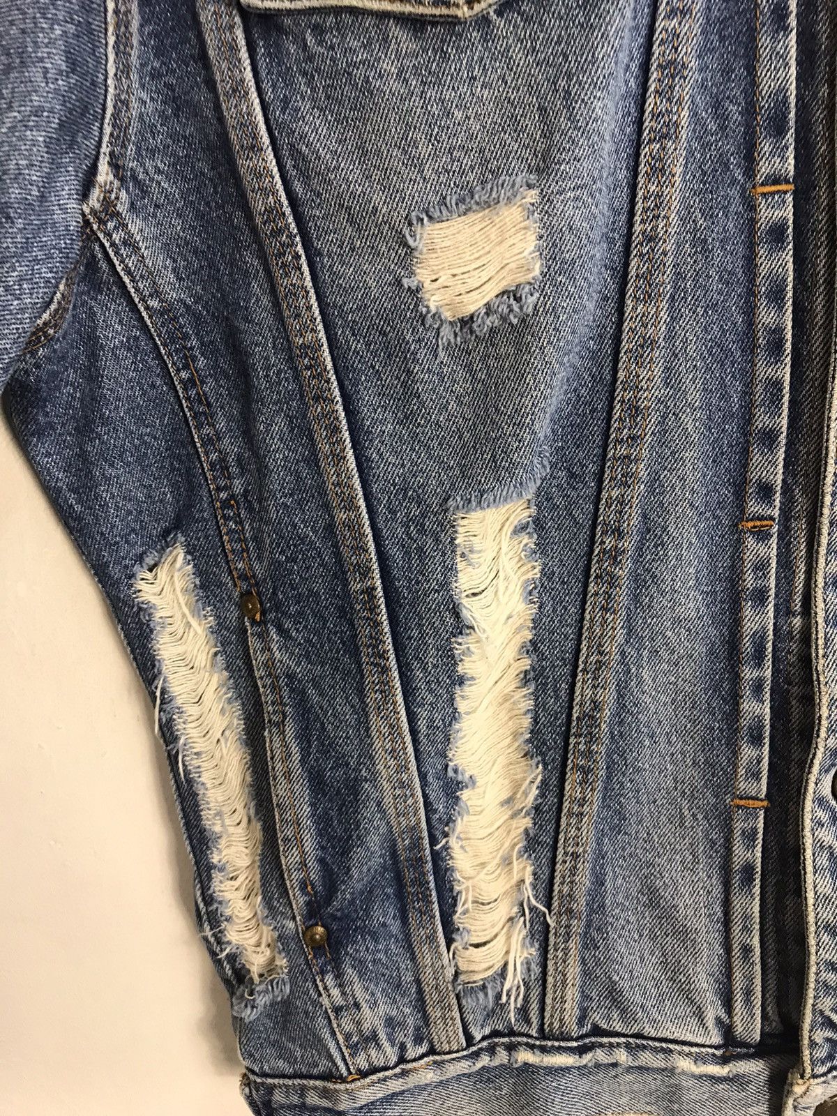 Japanese Brand Vintage Nico Distressed Denim Button Up Design Size US XXL / EU 58 / 5 - 7 Thumbnail