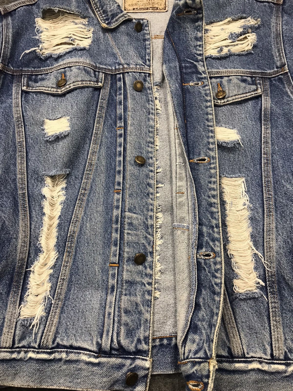 Japanese Brand Vintage Nico Distressed Denim Button Up Design Size US XXL / EU 58 / 5 - 13 Thumbnail