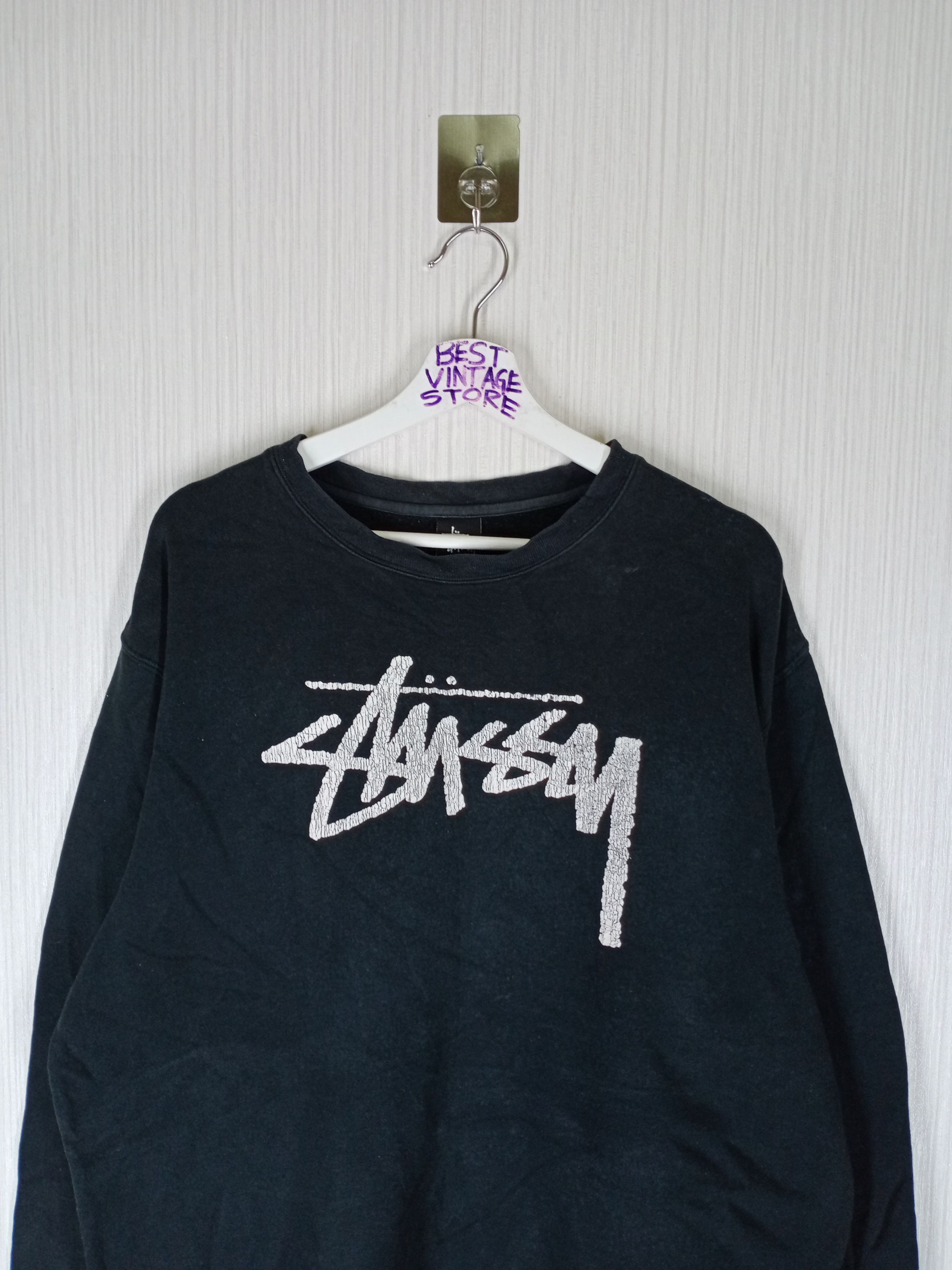 Stussy Vintage STUSSY Big Logo Sweatshirt Size US XL / EU 56 / 4 - 2 Thumbnail