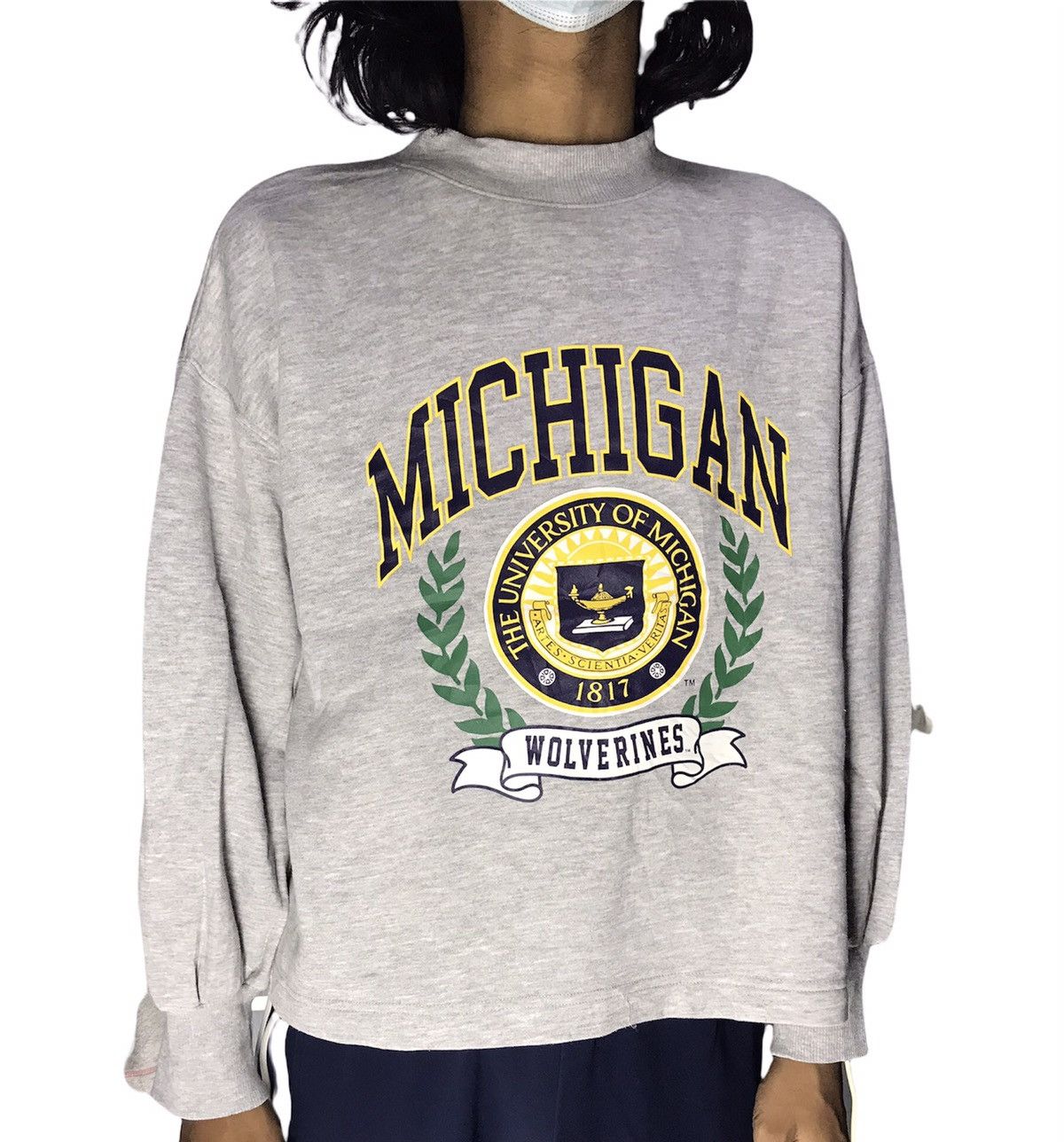 GU University of Michigan crop sweatshirt by gu Size US L / EU 52-54 / 3 - 9 Thumbnail