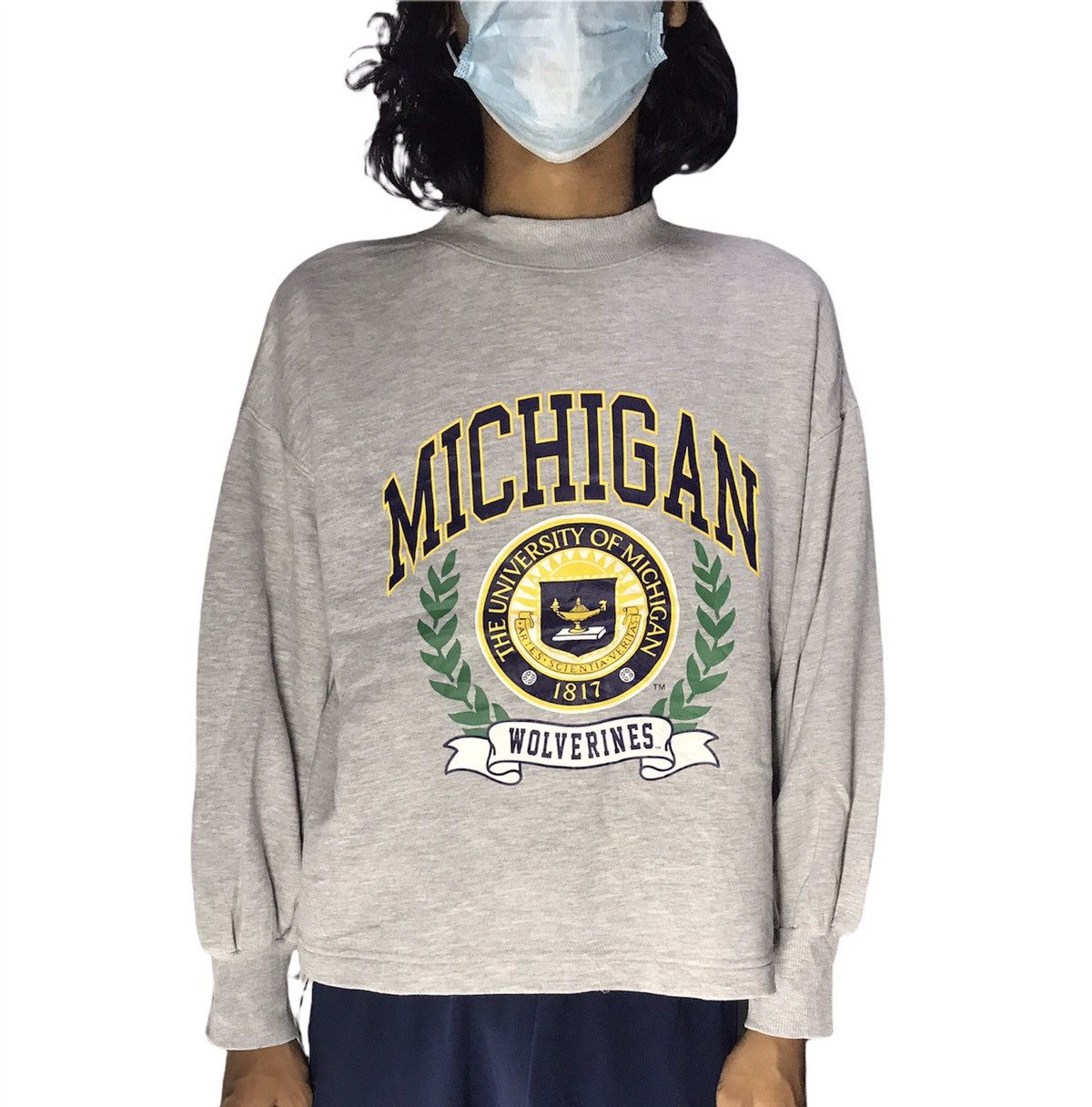 GU University of Michigan crop sweatshirt by gu Size US L / EU 52-54 / 3 - 10 Thumbnail
