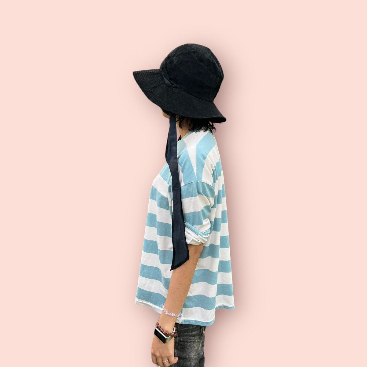 Japanese Brand × Mizuno RARE DESIGN VINTAGE MIZUNO VELVET BUCKET HAT Size ONE SIZE - 8 Thumbnail