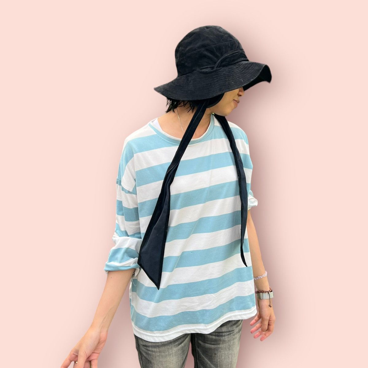 Japanese Brand × Mizuno RARE DESIGN VINTAGE MIZUNO VELVET BUCKET HAT Size ONE SIZE - 6 Thumbnail