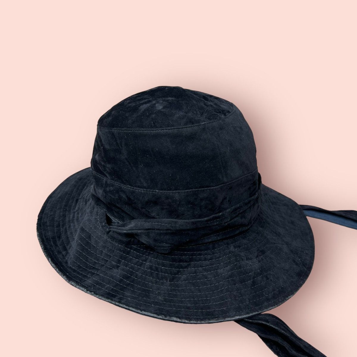 Japanese Brand × Mizuno RARE DESIGN VINTAGE MIZUNO VELVET BUCKET HAT Size ONE SIZE - 13 Thumbnail