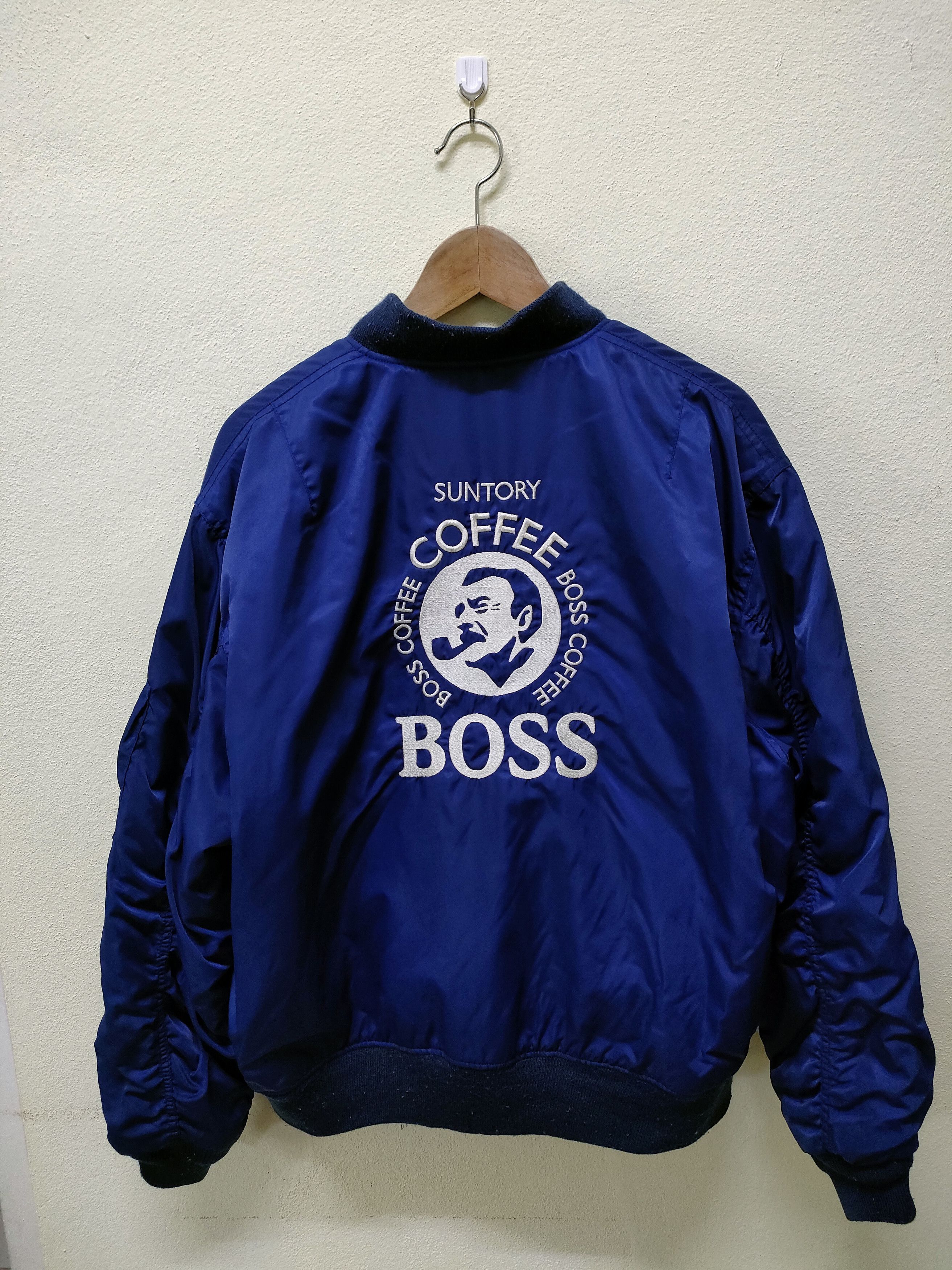 Vintage Vintage Suntory Boss Coffee Big Embroidered Logo Jacket Size US L / EU 52-54 / 3 - 2 Thumbnail