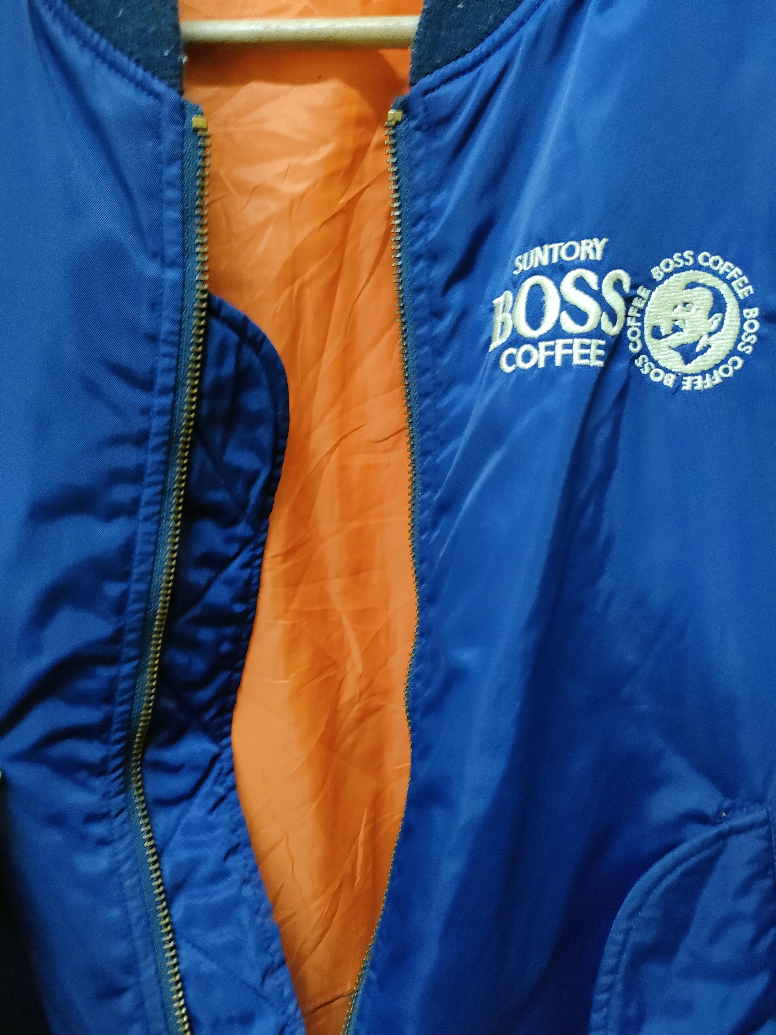 Vintage Vintage Suntory Boss Coffee Big Embroidered Logo Jacket Size US L / EU 52-54 / 3 - 4 Thumbnail