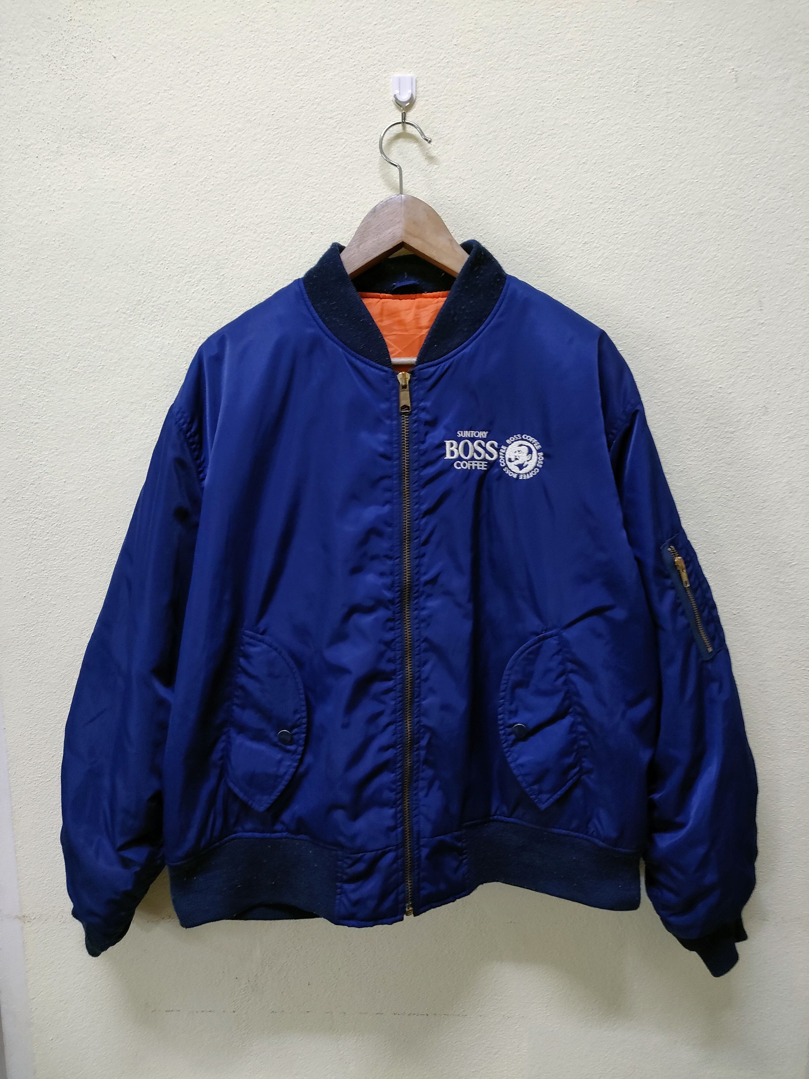 Vintage Vintage Suntory Boss Coffee Big Embroidered Logo Jacket Size US L / EU 52-54 / 3 - 1 Thumbnail