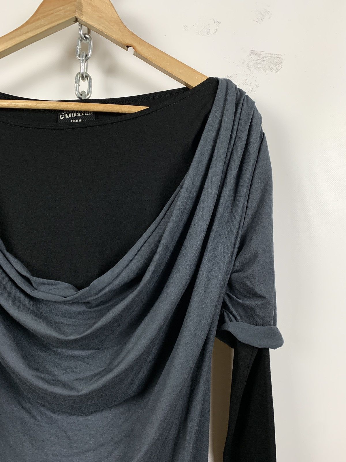 Jean Paul Gaultier Jean Paul Gaultier Cowl Neck Layered Sleeve Draped Dress Size S / US 4 / IT 40 - 9 Thumbnail