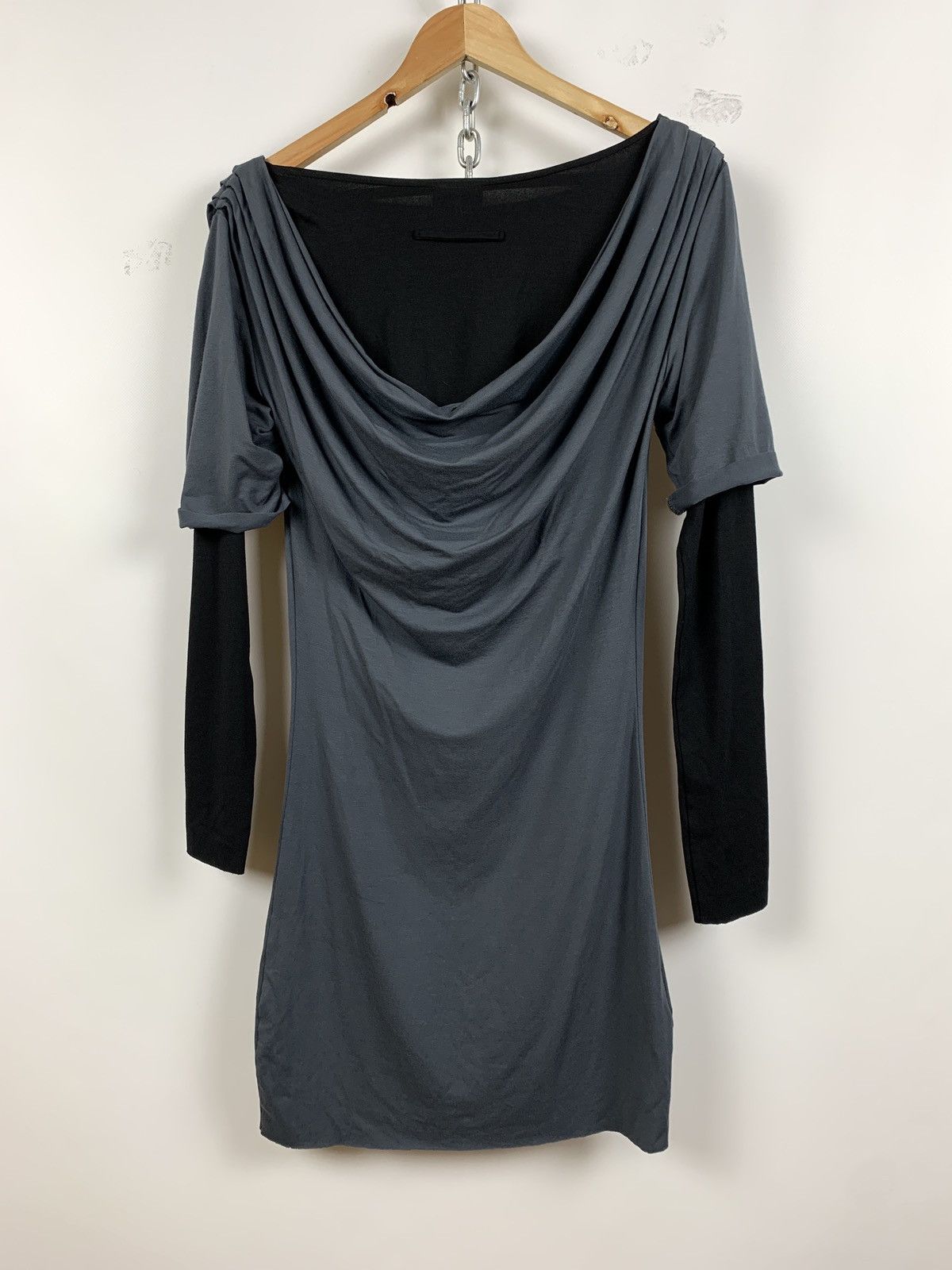 Jean Paul Gaultier Jean Paul Gaultier Cowl Neck Layered Sleeve Draped Dress Size S / US 4 / IT 40 - 7 Thumbnail