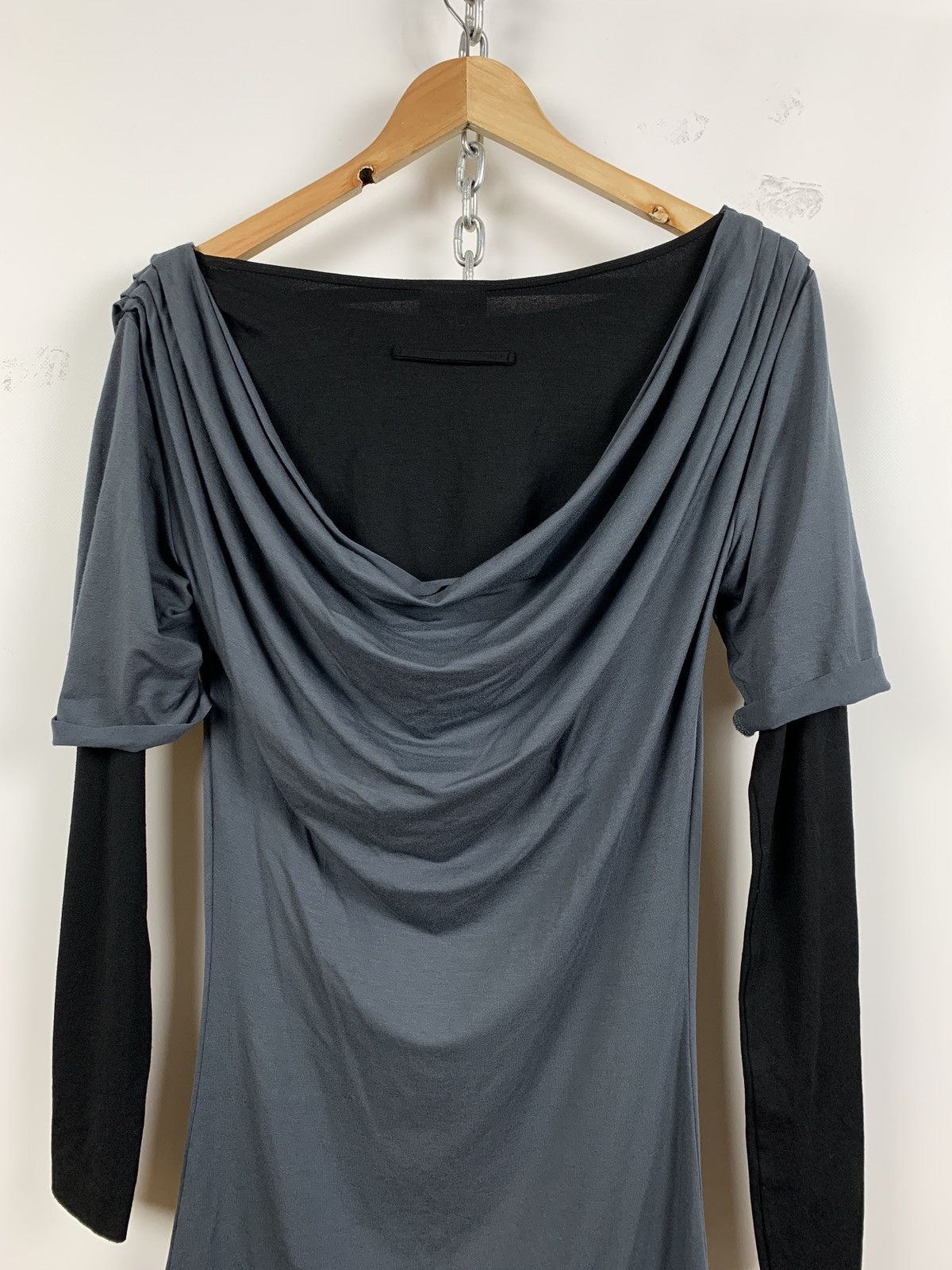Jean Paul Gaultier Jean Paul Gaultier Cowl Neck Layered Sleeve Draped Dress Size S / US 4 / IT 40 - 14 Thumbnail