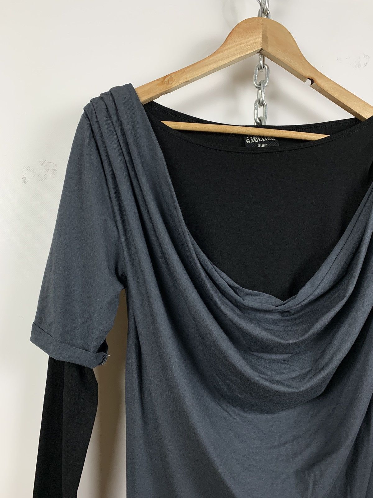 Jean Paul Gaultier Jean Paul Gaultier Cowl Neck Layered Sleeve Draped Dress Size S / US 4 / IT 40 - 10 Thumbnail
