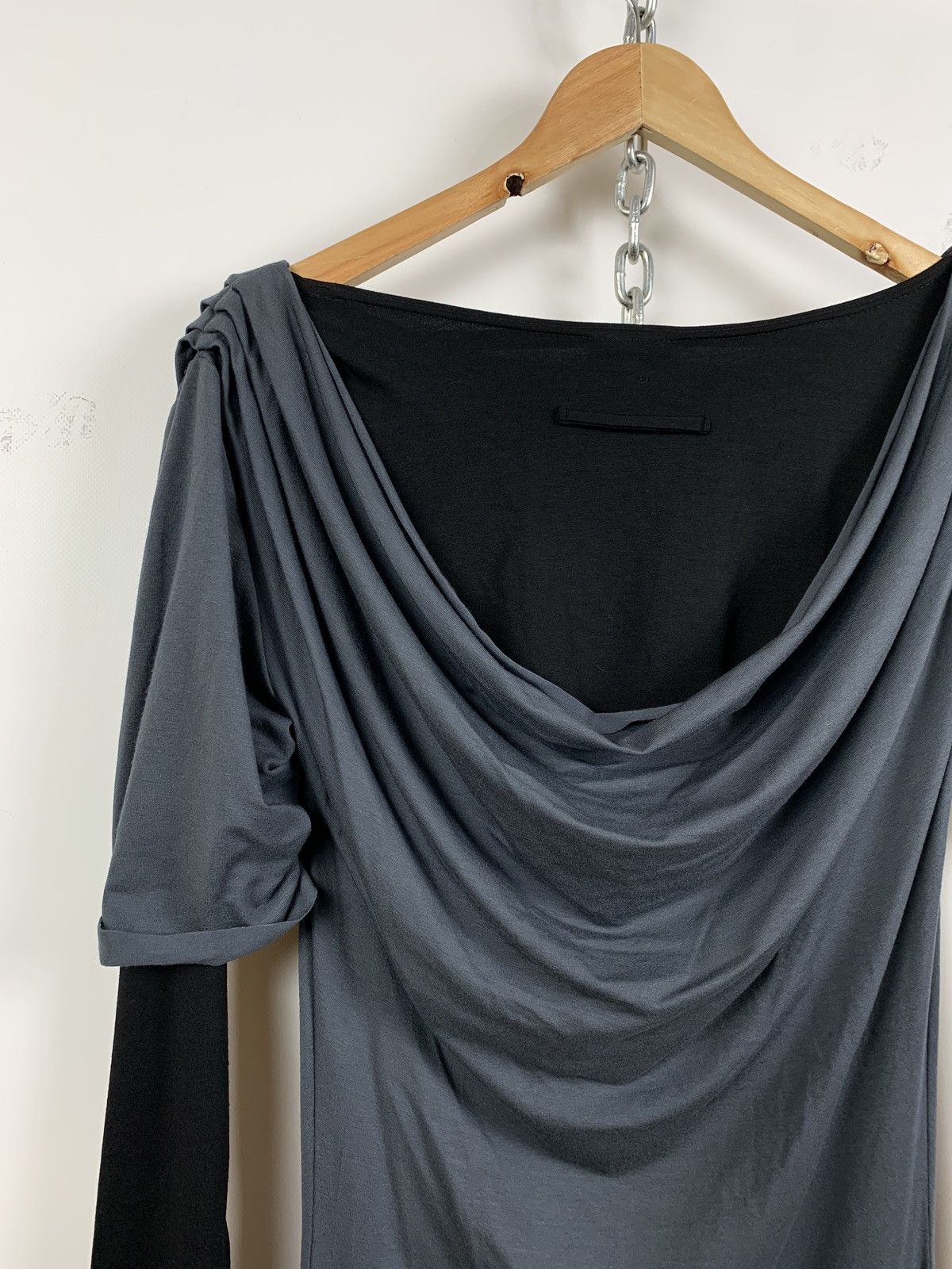 Jean Paul Gaultier Jean Paul Gaultier Cowl Neck Layered Sleeve Draped Dress Size S / US 4 / IT 40 - 16 Thumbnail