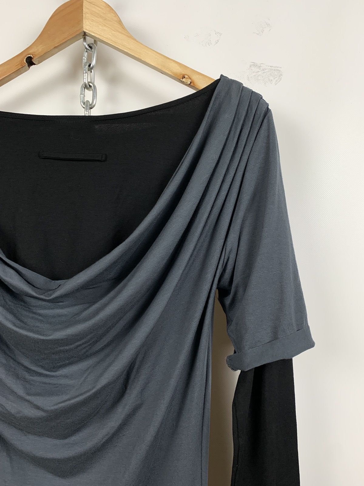 Jean Paul Gaultier Jean Paul Gaultier Cowl Neck Layered Sleeve Draped Dress Size S / US 4 / IT 40 - 15 Thumbnail